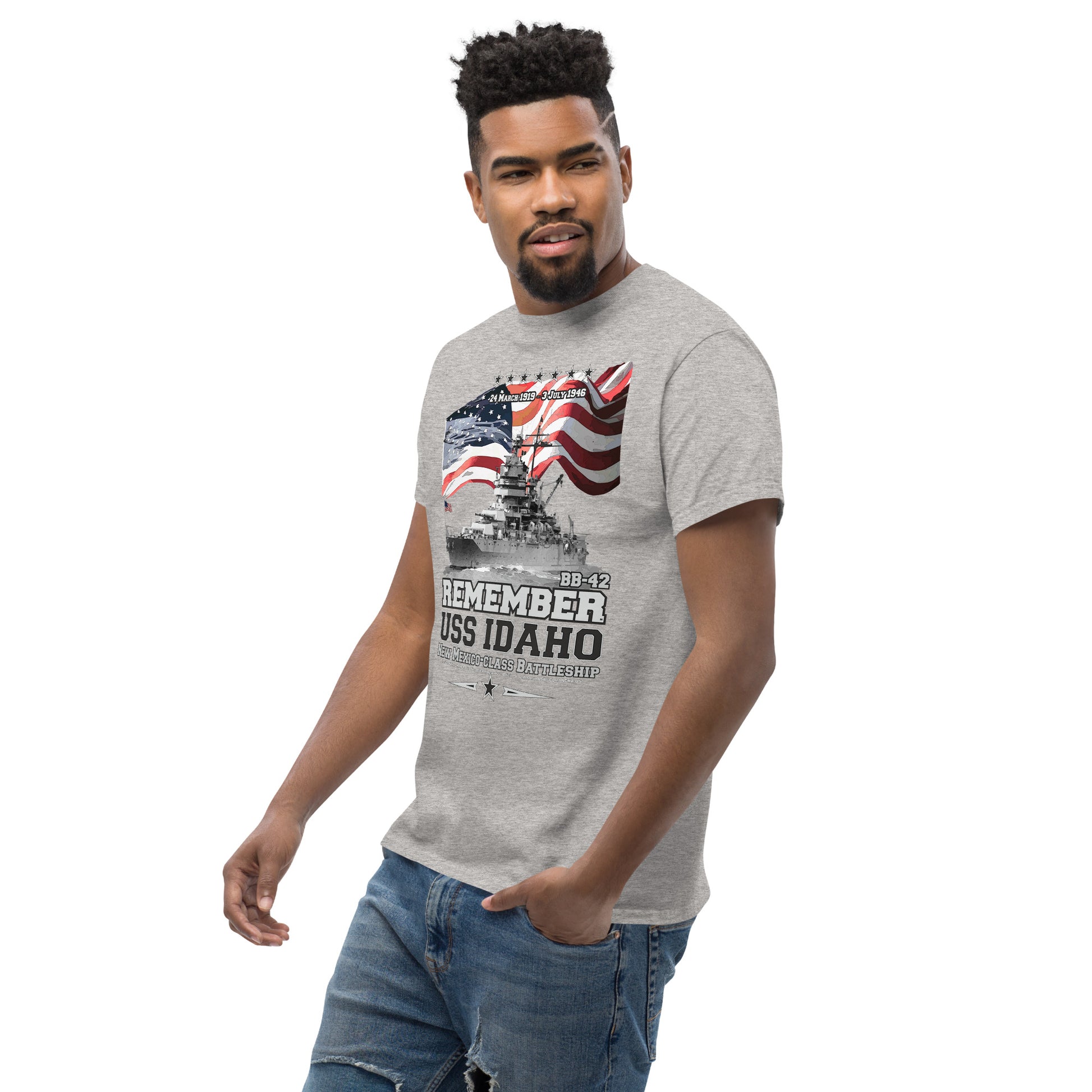 USS IDAHO BB-42 veterans tee, Remember USS IDAHO BB-42,USS IDAHO BB-42 US Navy Battleship Veterans T-shirt, Comancha Navy Veterans Tees, Comancha T-shirt Store,
