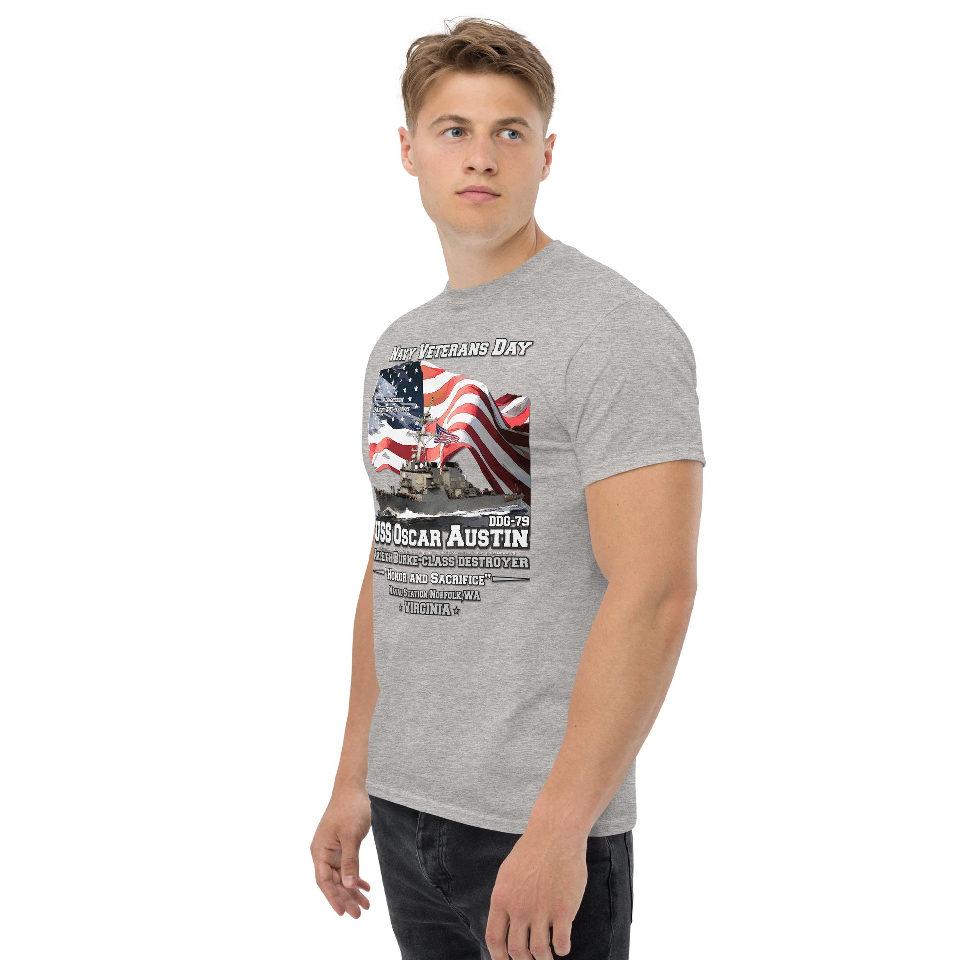USS OSCAR AUSTIN tee, US Navy Destroyer T-shirt, Comancha Navy T-shirt, USS OSCAR AUSTIN t-shirt,USS OSCAR AUSTIN veterans t-shirt,comancha graphics,