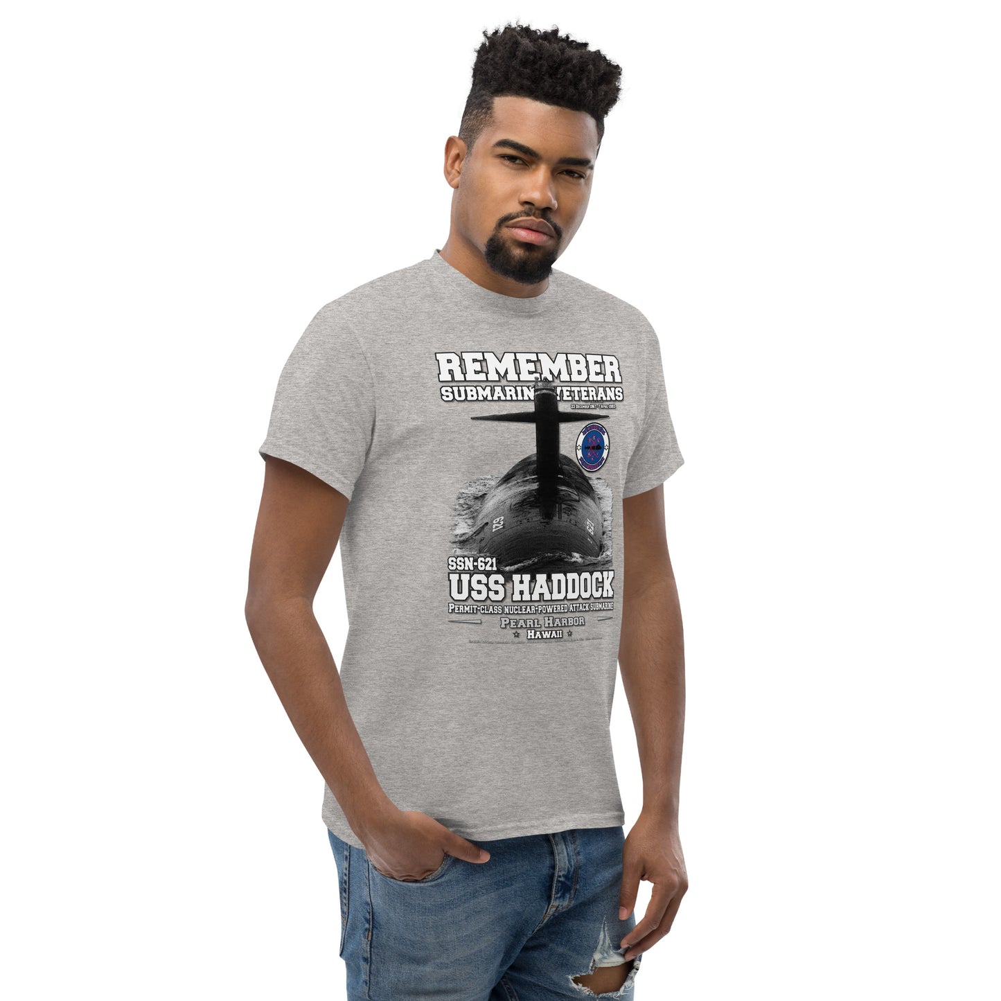 USS HADDOCK SSN-621 tee,USS HADDOCK SSN-621 Submarine Veterans Classic T-shirt,