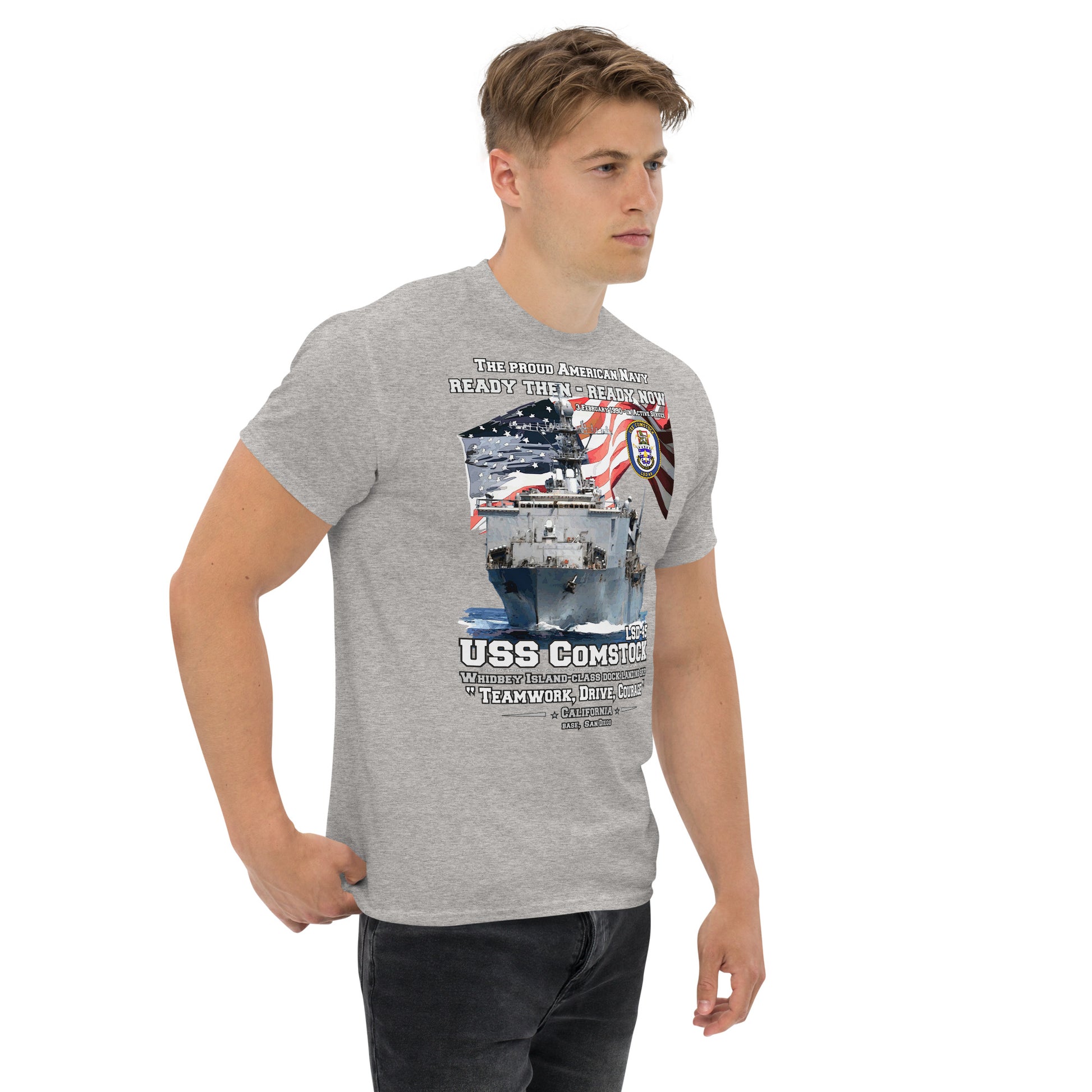 USS COMSTOCK LSD-45 t-shirt, US NAVY veterans t-shirt, Navy veterans tee, US Navy Veterans T-shirt, Comancha navy Ship T-shirt Store,