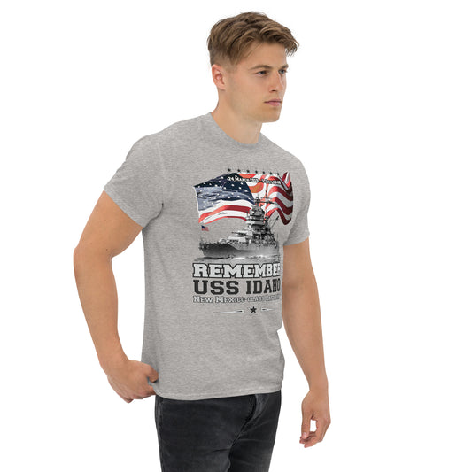 USS IDAHO BB-42 veterans tee, Remember USS IDAHO BB-42,USS IDAHO BB-42 US Navy Battleship Veterans T-shirt, Comancha Navy Veterans Tees, Comancha T-shirt Store,