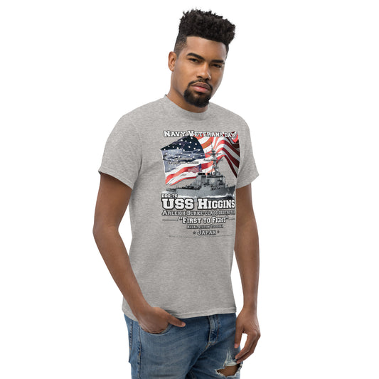 USS HIGGINS DDG-76 tee, USS HIGGINS DDG-76 T-shirt, USS HIGGINS DDG-76 US Destroyer Veterans T-shirt, US Navy Destroyer Tee, comancha T-shirt Store,