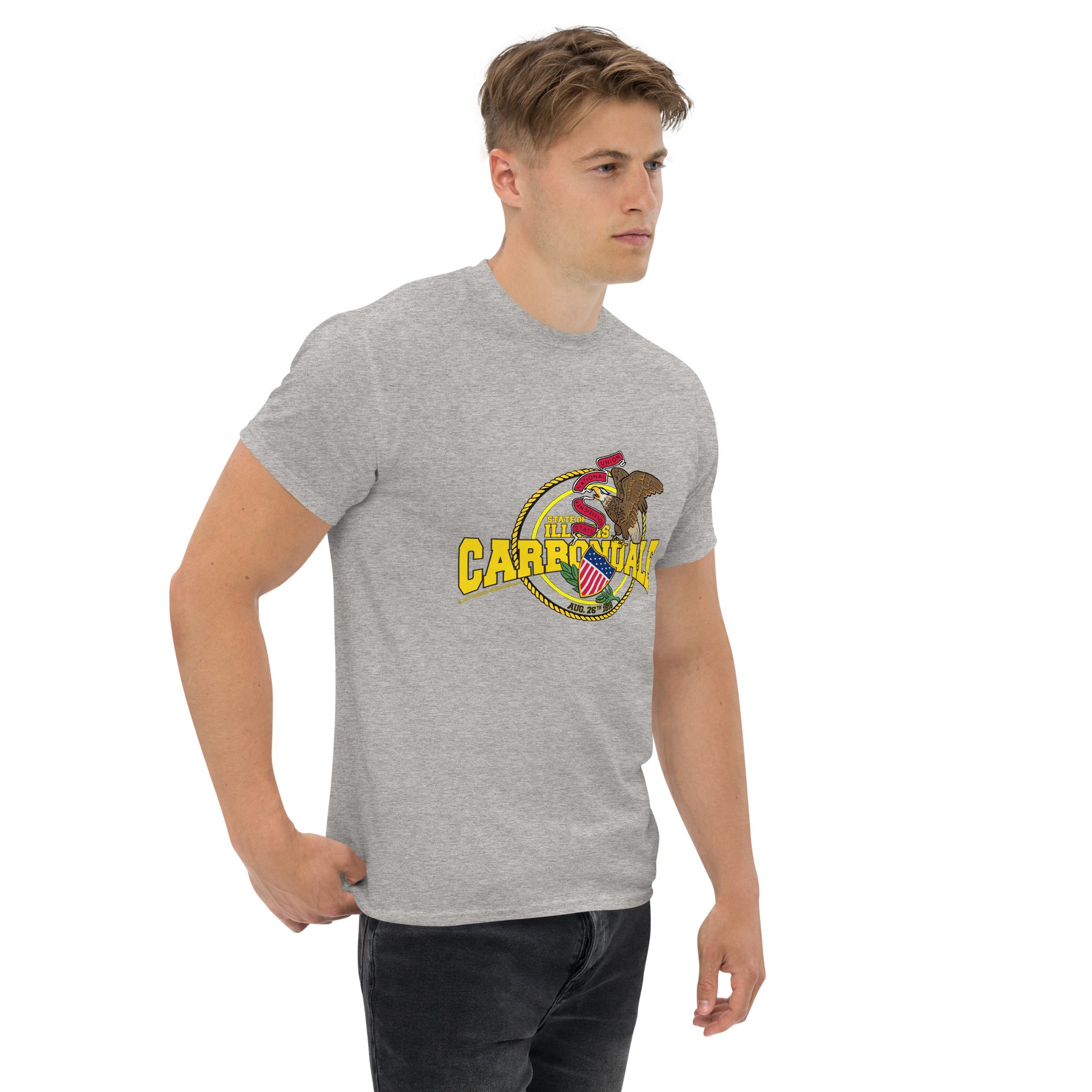 Carbondale t-shirt, Illinois state t-shirt,Illinois T-shirt, Comancha Graphics,