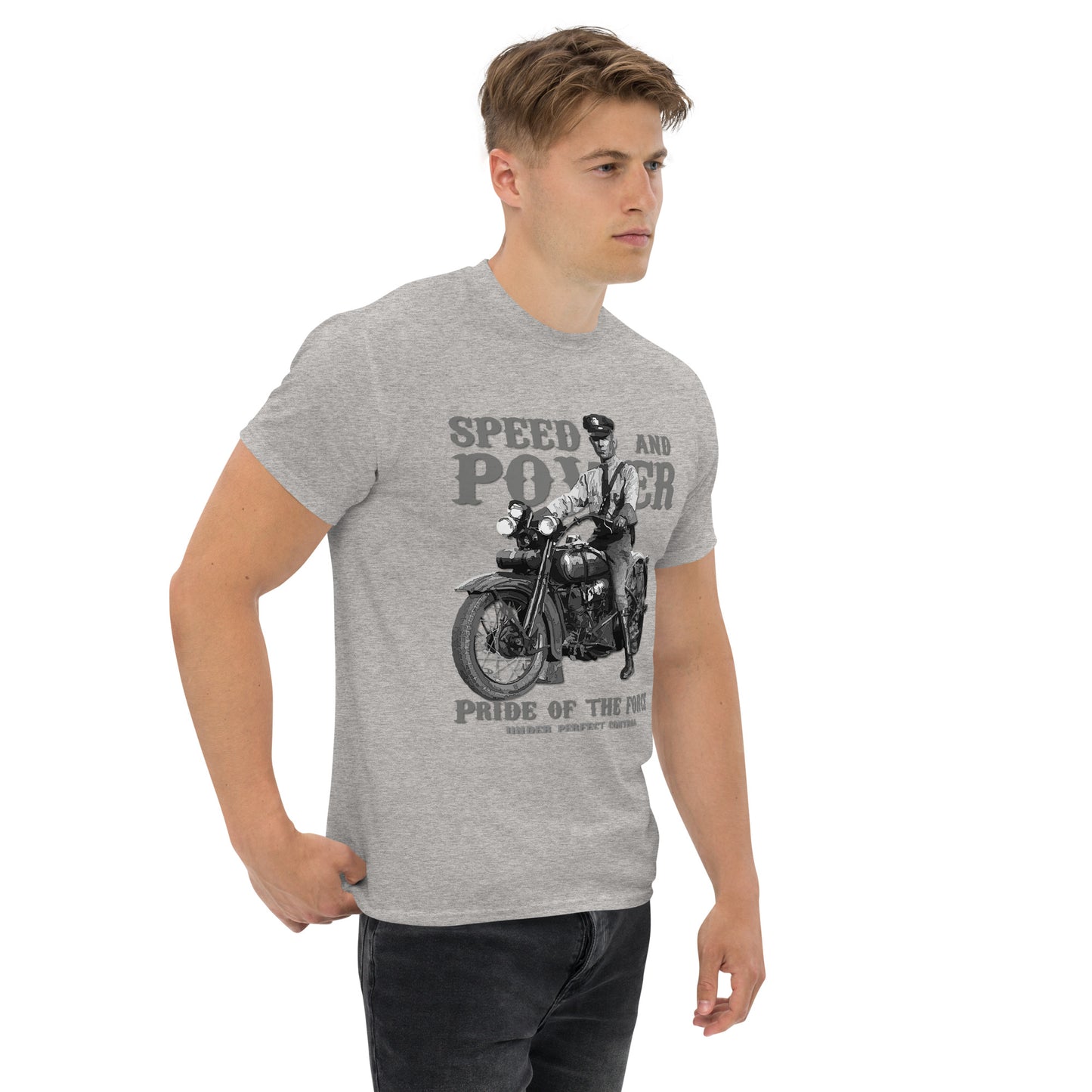 Motorcycle Speed & Power tee, Speed & Power tee, Motorcycles t-shirt,Vintage motorcycle t-shirt,comancha Graphics Tee,T-shirt store,