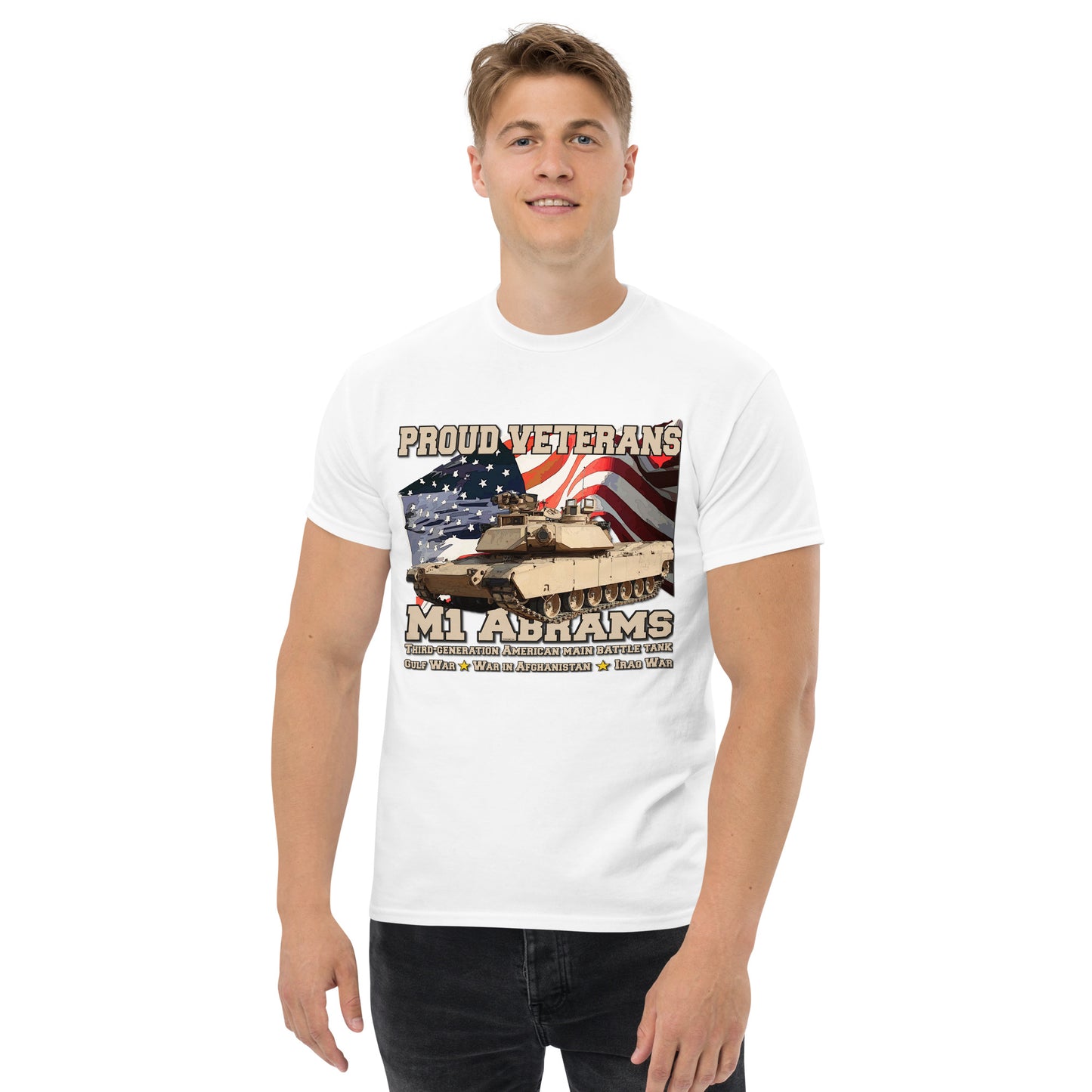 M1 Abrams Tank Proud Veterans t-shirt