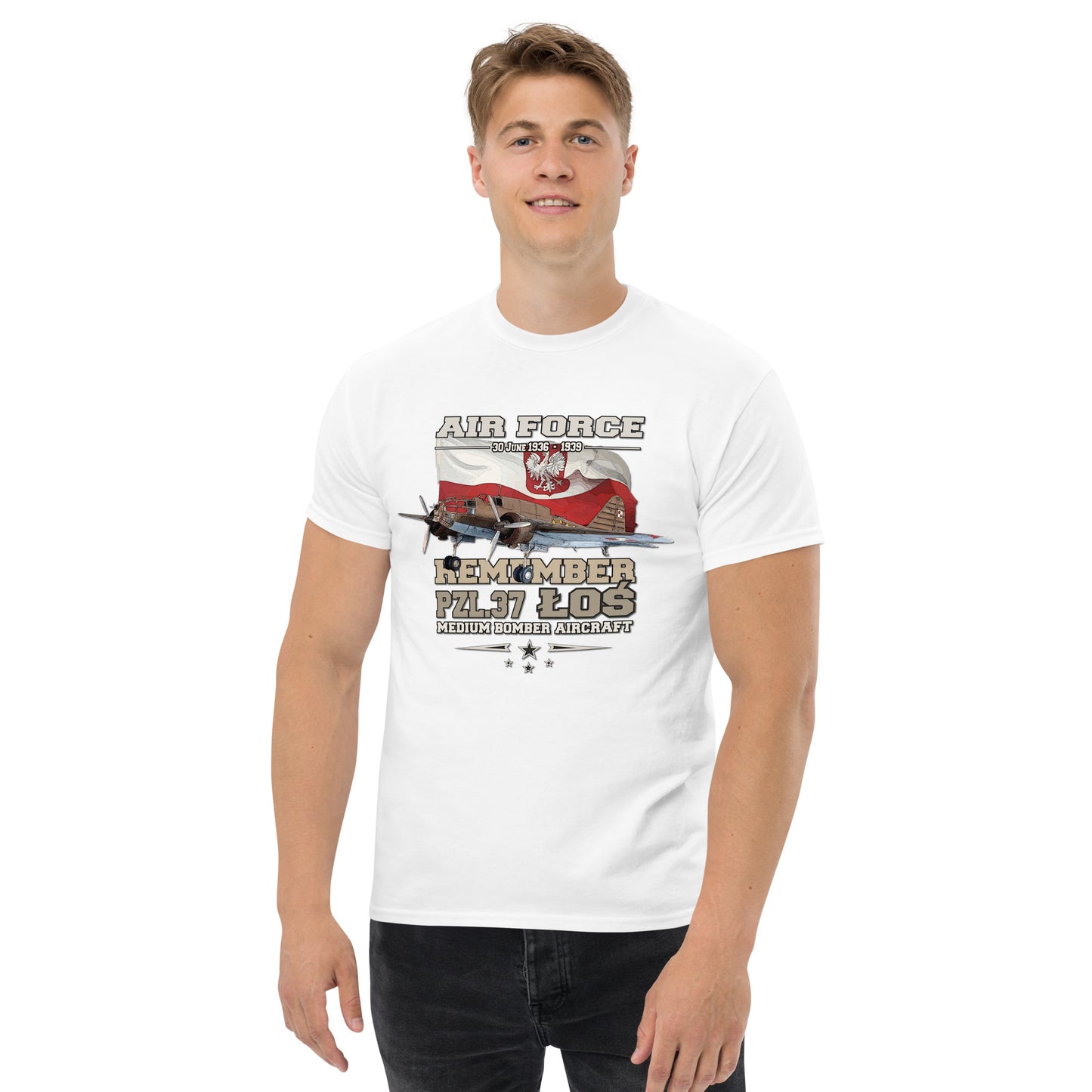 PZL-37 LOS Polish Air Force t-shirt