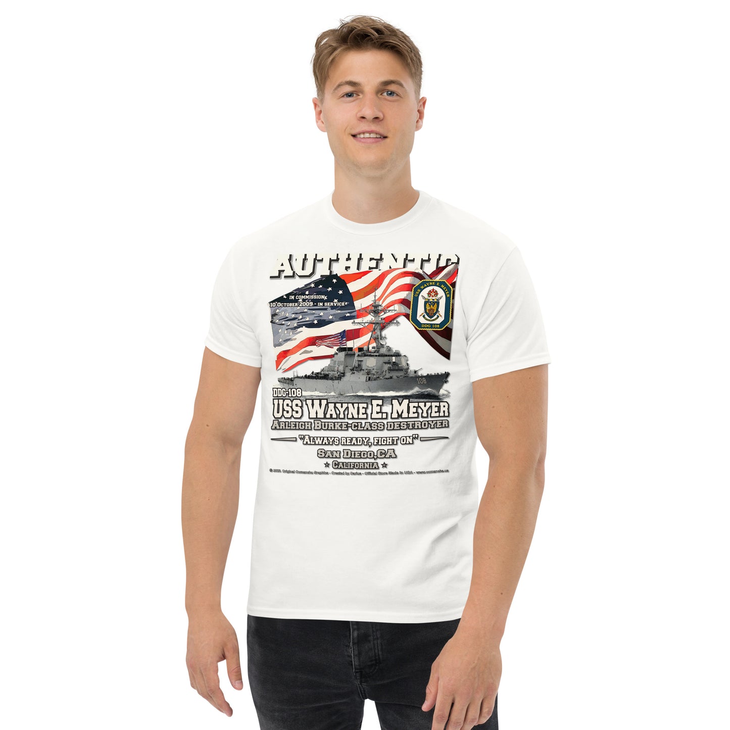 USS Wayne Meyer DDG-108 Destroyer t-shirt