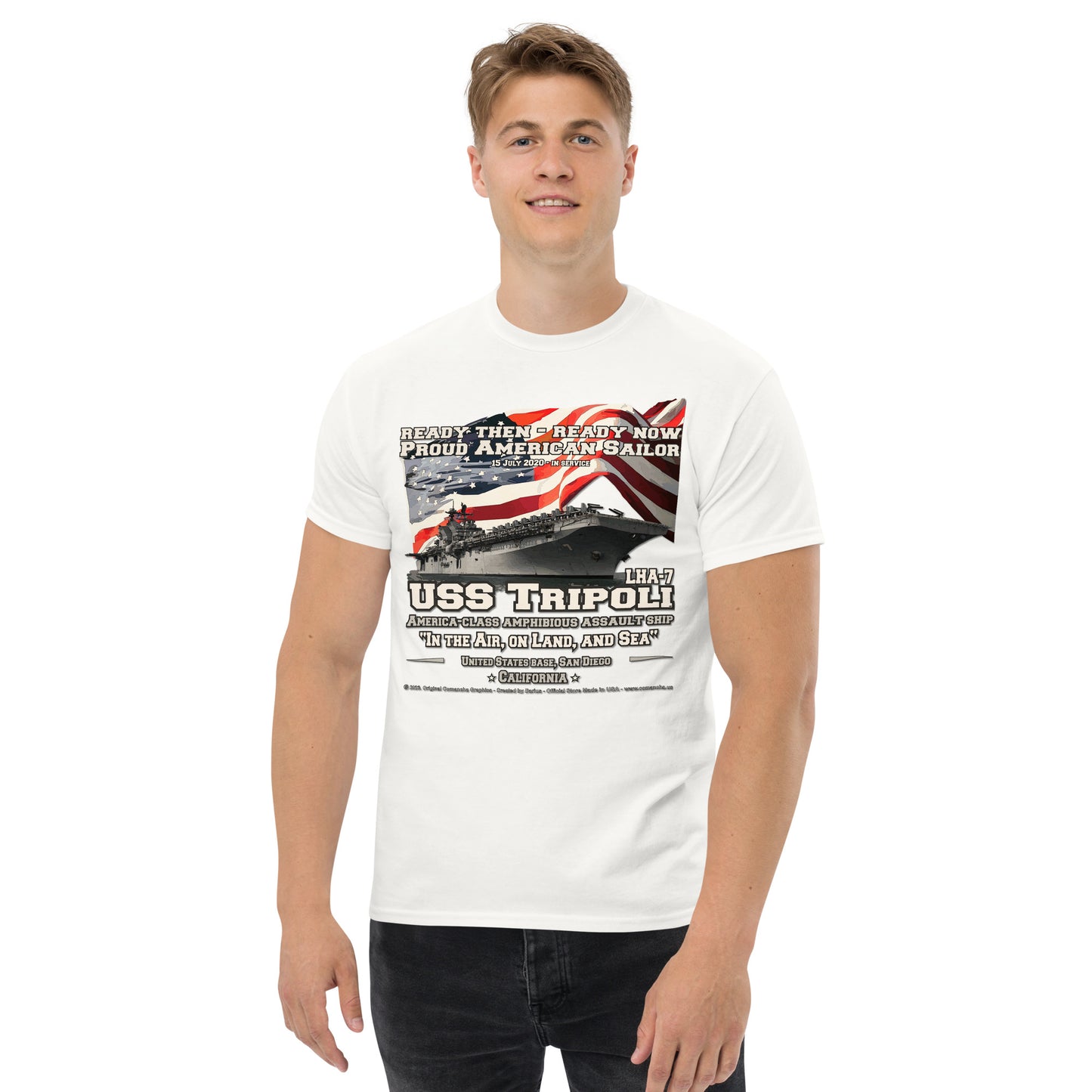 USS TRIPOLI LHA-7 Amphibious Assault Ship t-shirt