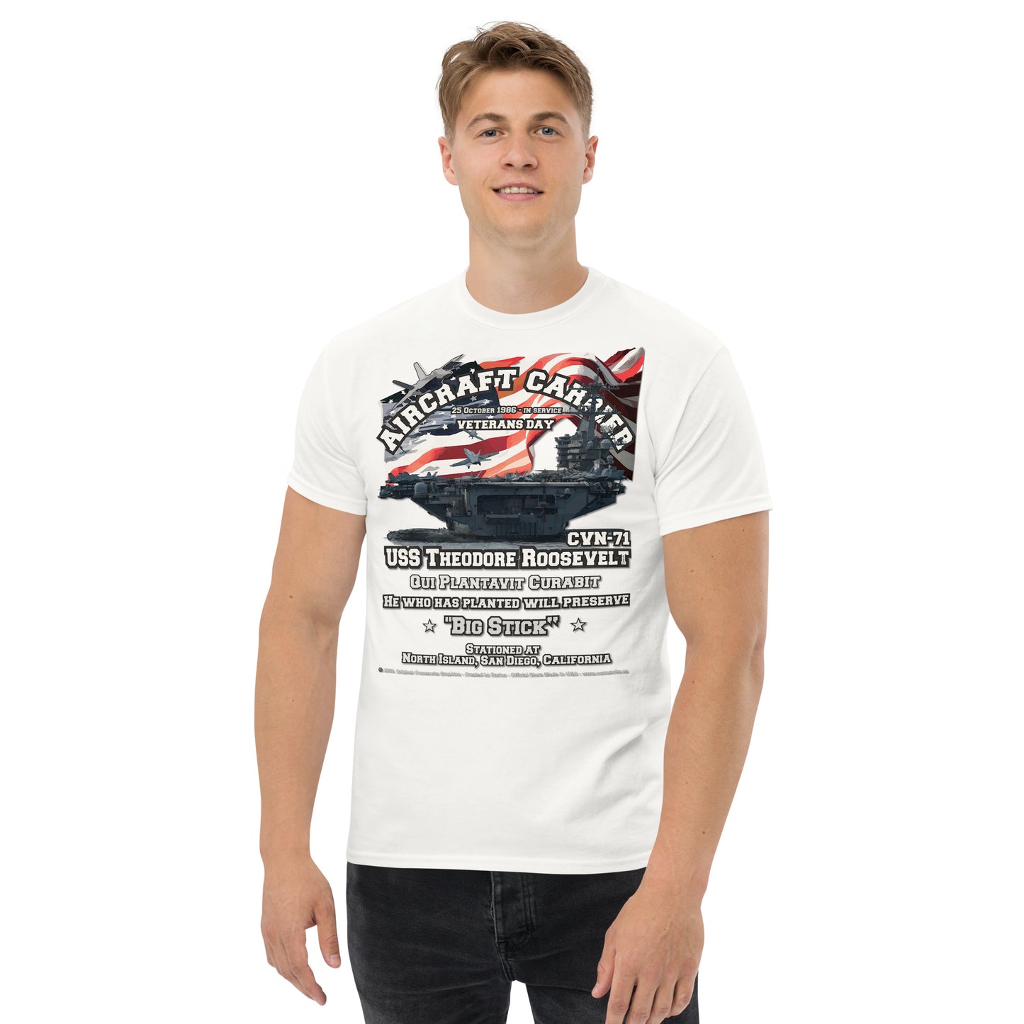 USS THEODOR ROOSVELT CVN-71 Aircraft Carrier Shipmates t-shirt