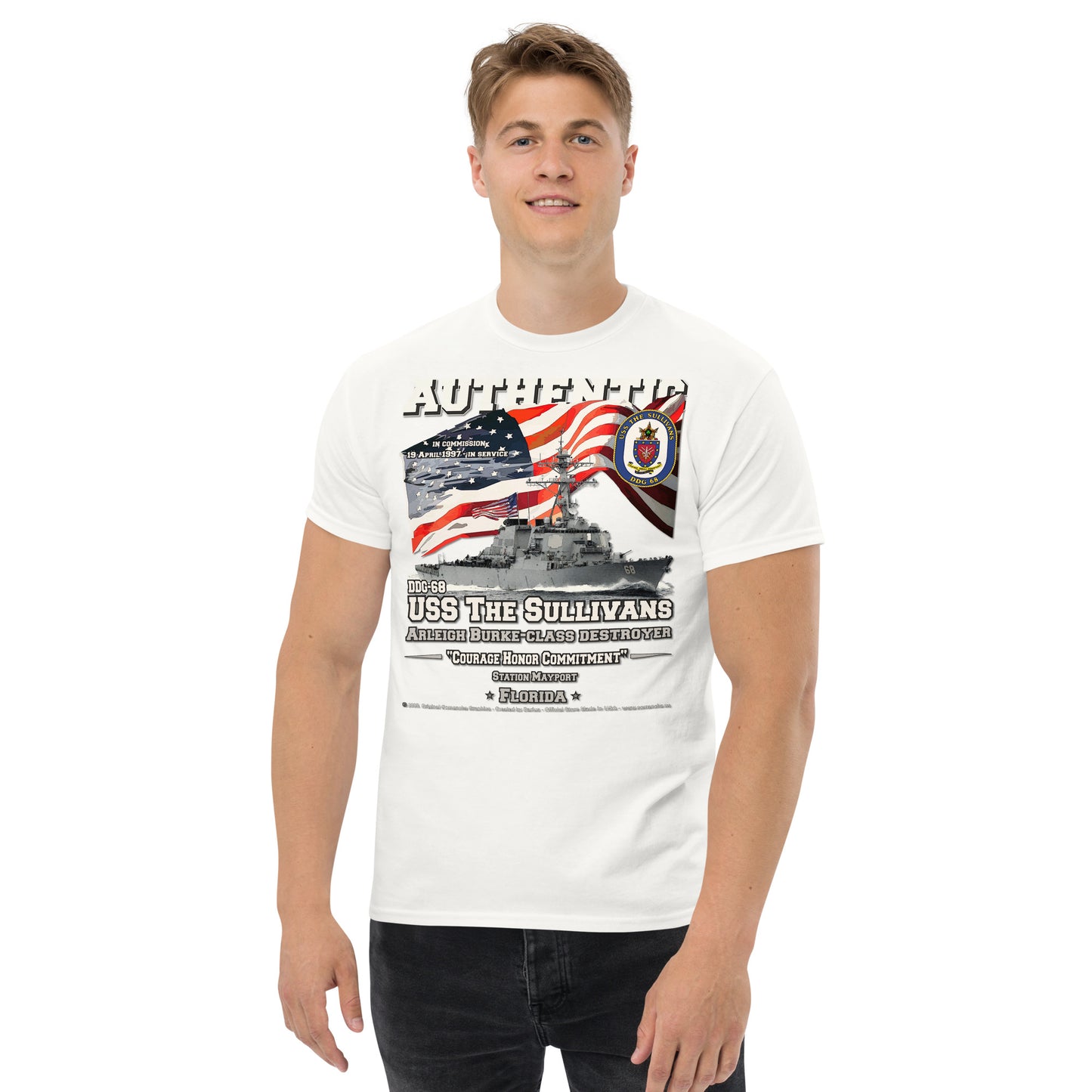USS THE SULLIVANS DDG-68 Destroyer t-shirt