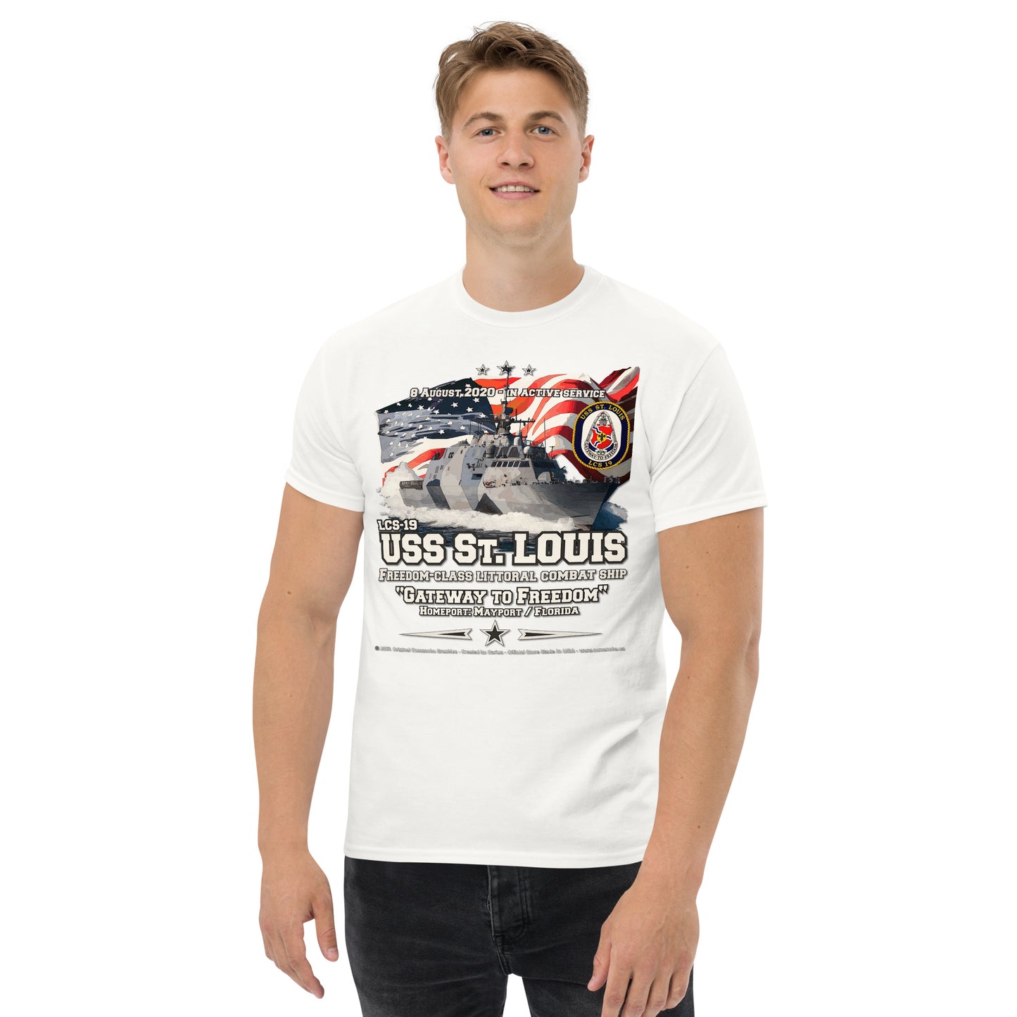USS ST. LOUIS LCS-19 Littoral Combat Ship t-shirt