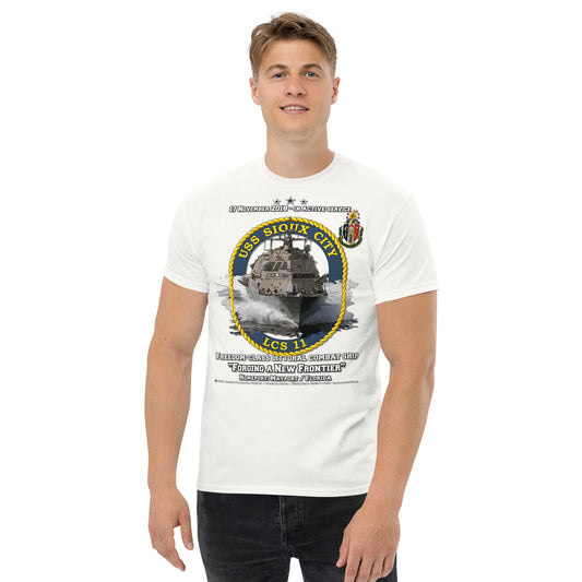 USS SIOUX CITY LCS-11 Littoral Combat Ship Veterans t-shirt, Comancha Navy Design,