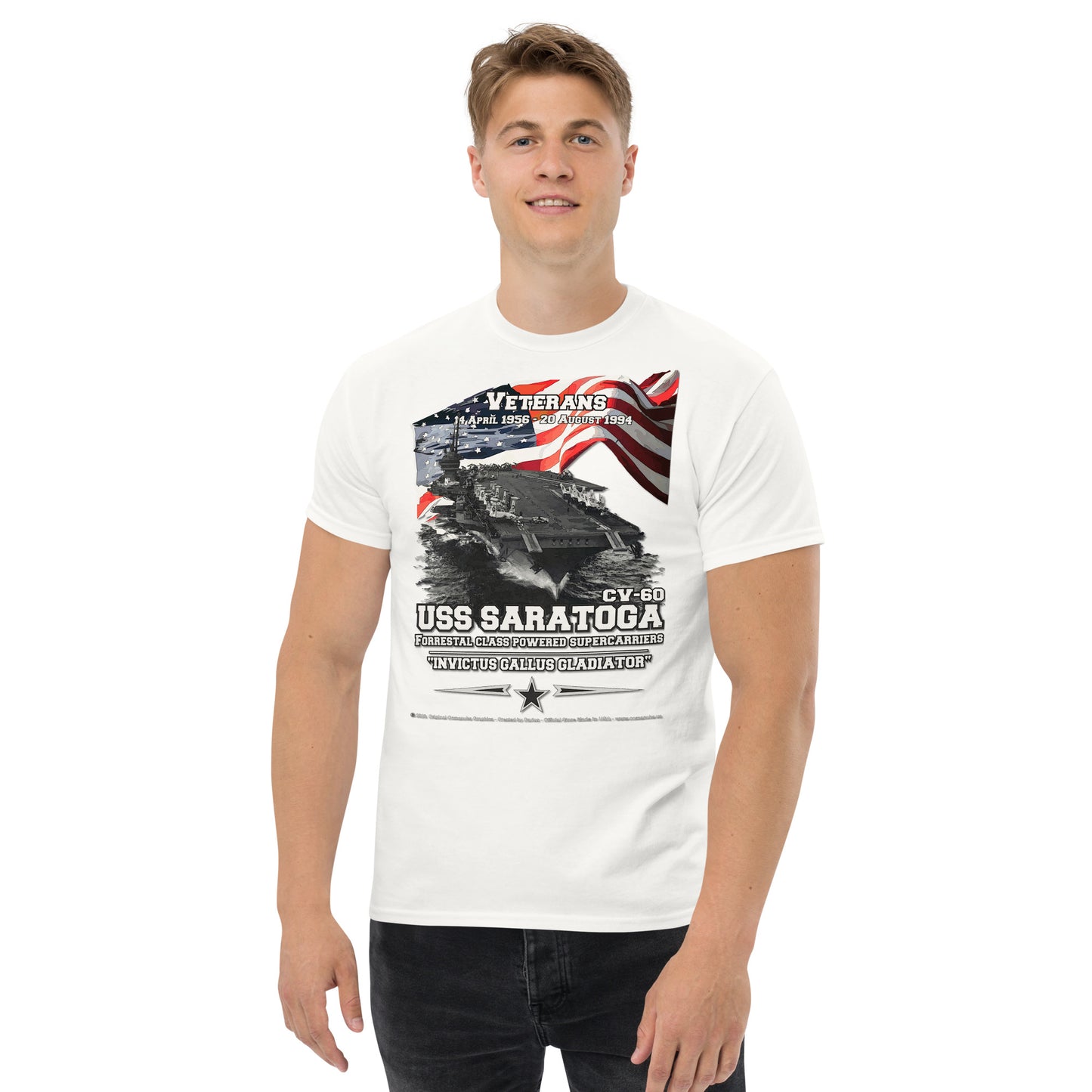 USS SARATOGA CV-60 Aircraft Carrier t-shirt