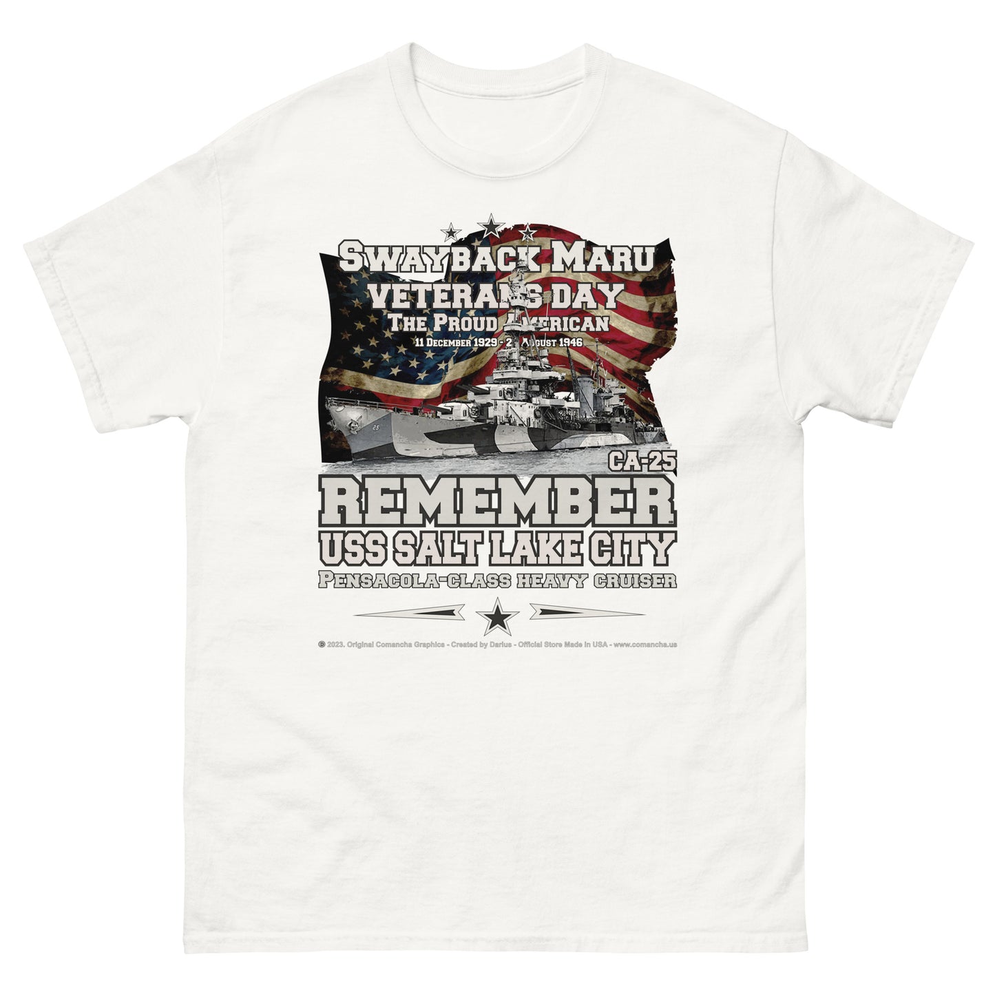 USS SALT LAKE CITY SSN-716 Heavy Cruiser t-shirt