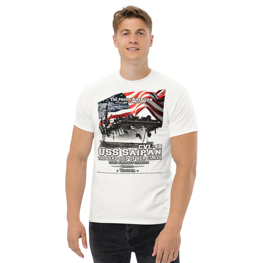 USS SAIPAN CVL-48 Light Aircraft Carrier Veterans classic t-shirt, Comancha.us T-shirts,