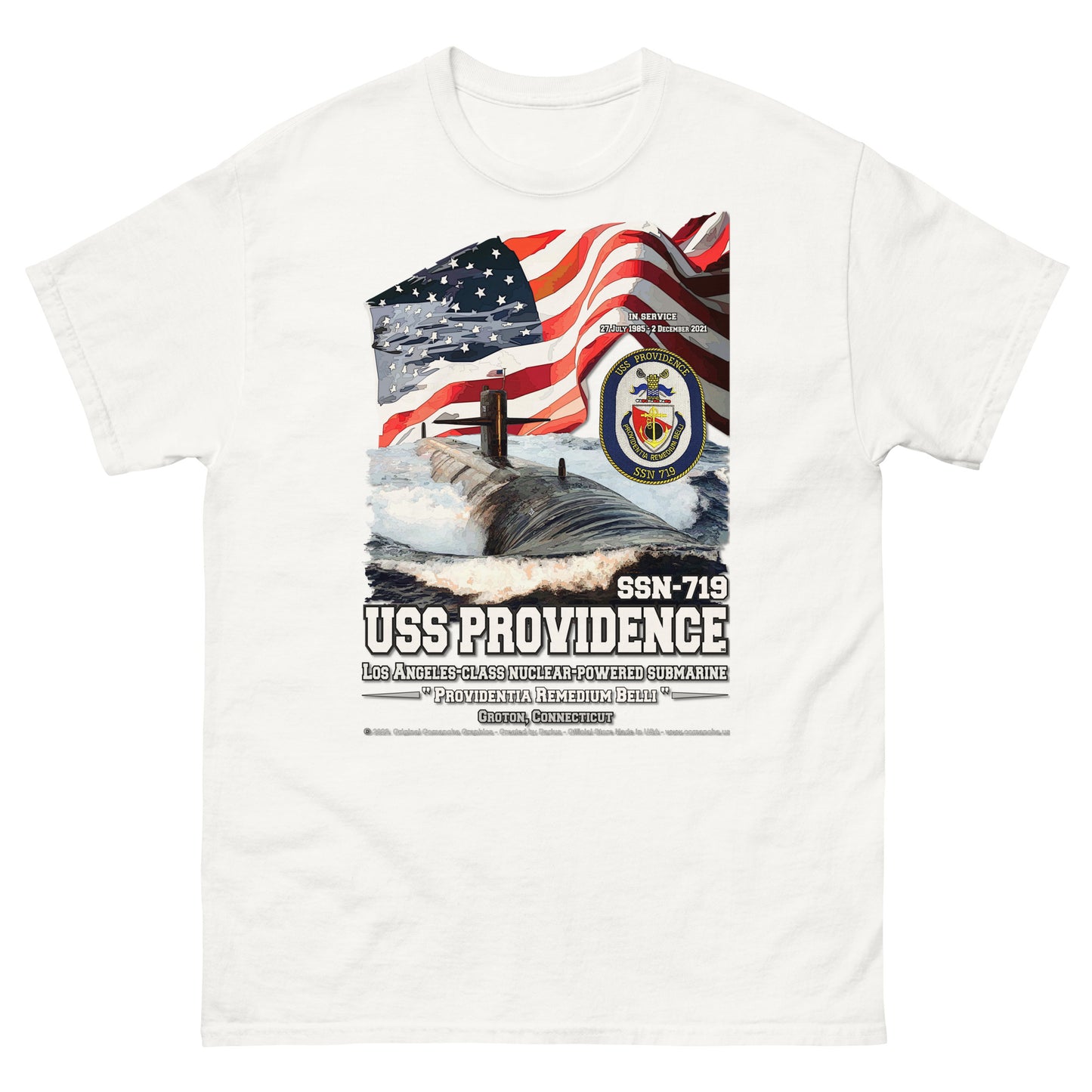 USS PROVIDENCE SSN-719 Submarine T-Shirt