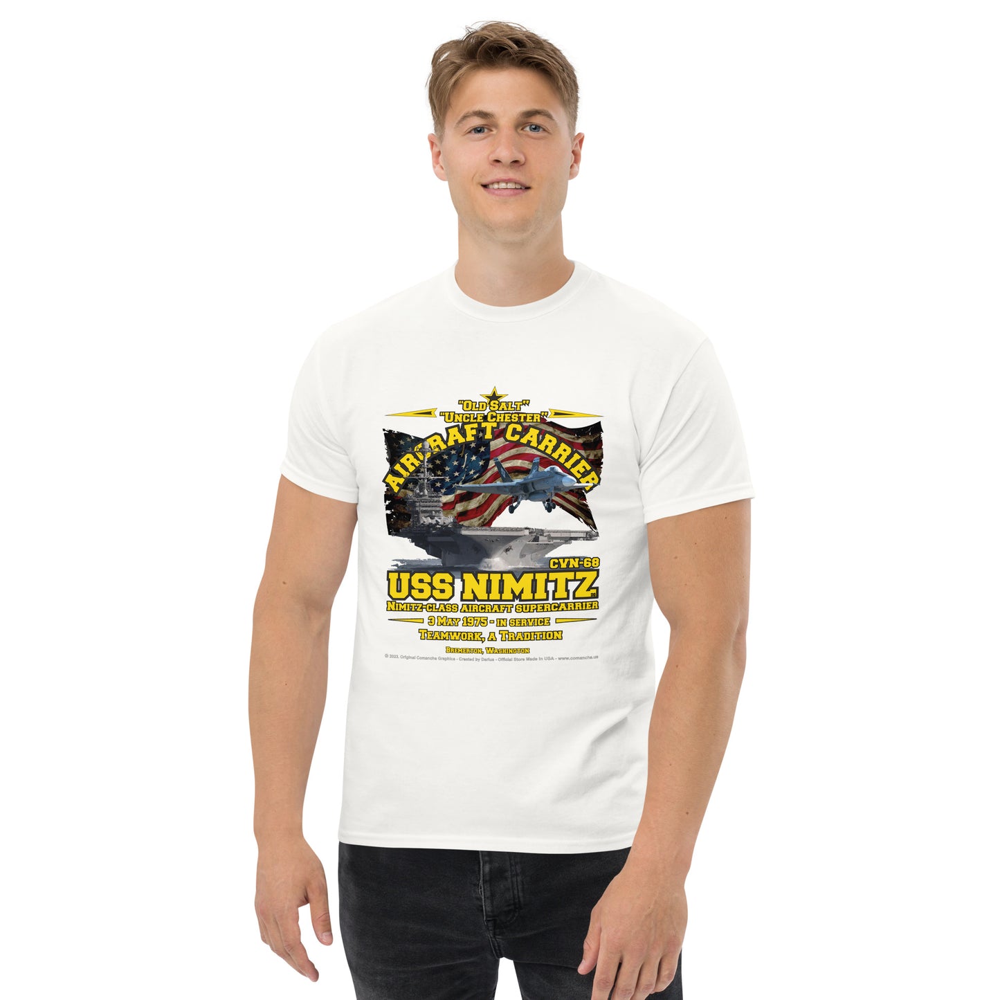 USS NIMITZ CVN-68 Aircraft Carrier T-shirt