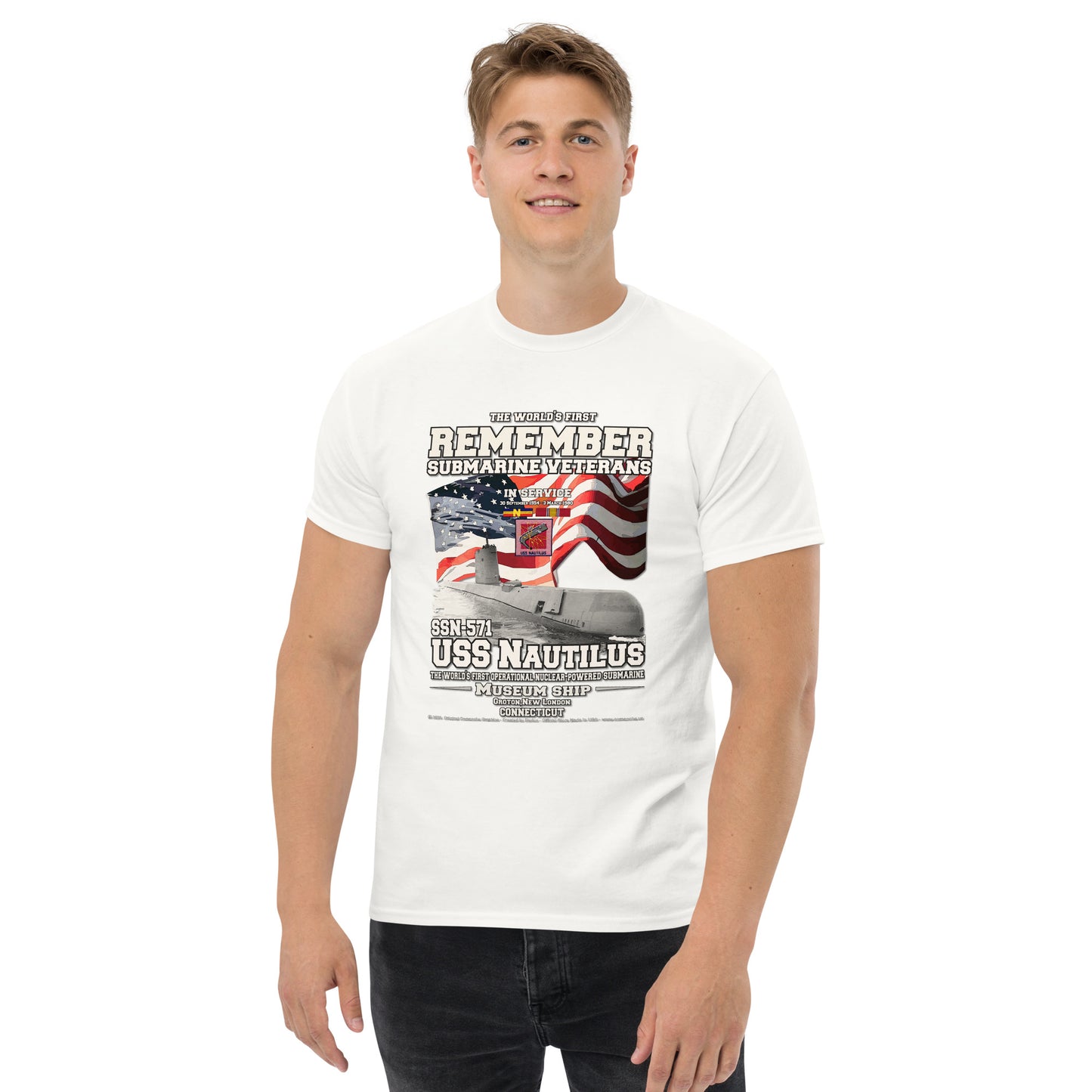 USS NAUTILUS SSN-571 Submarine t-shirt