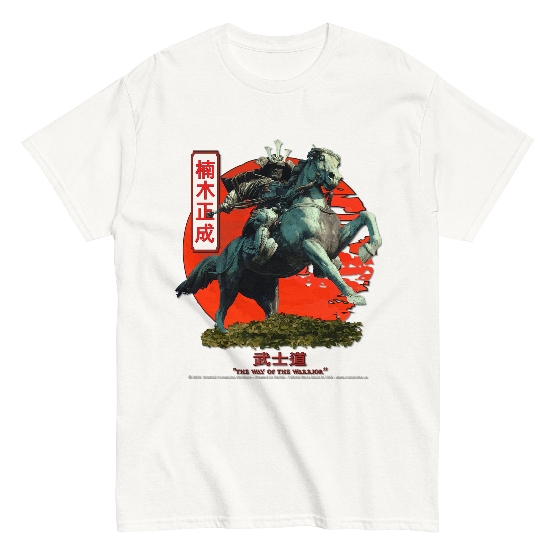 Samurai Kusunoki Masahige T-shirt, Japanese Tradition T-Shirt, Comancha T-shirts,