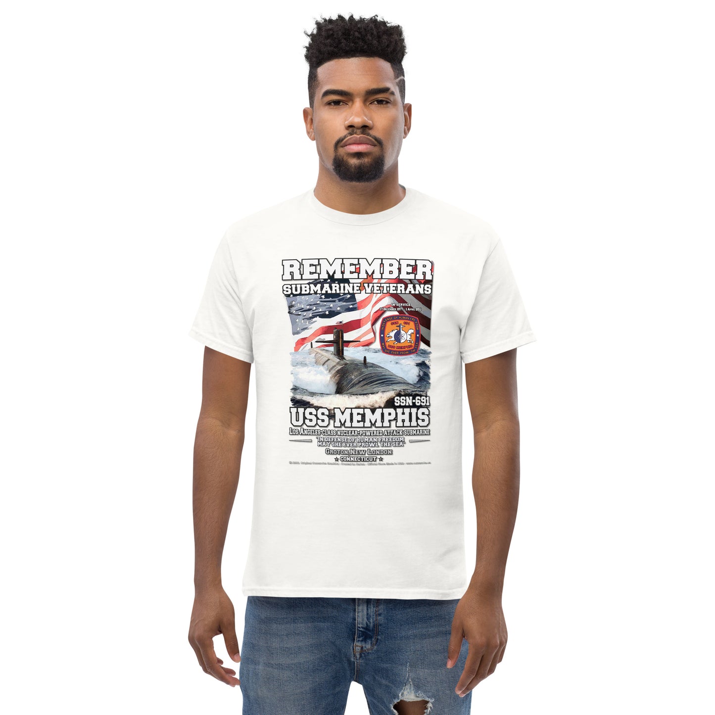 USS MEMPHIS SSN-691 Submarine T-Shirt
