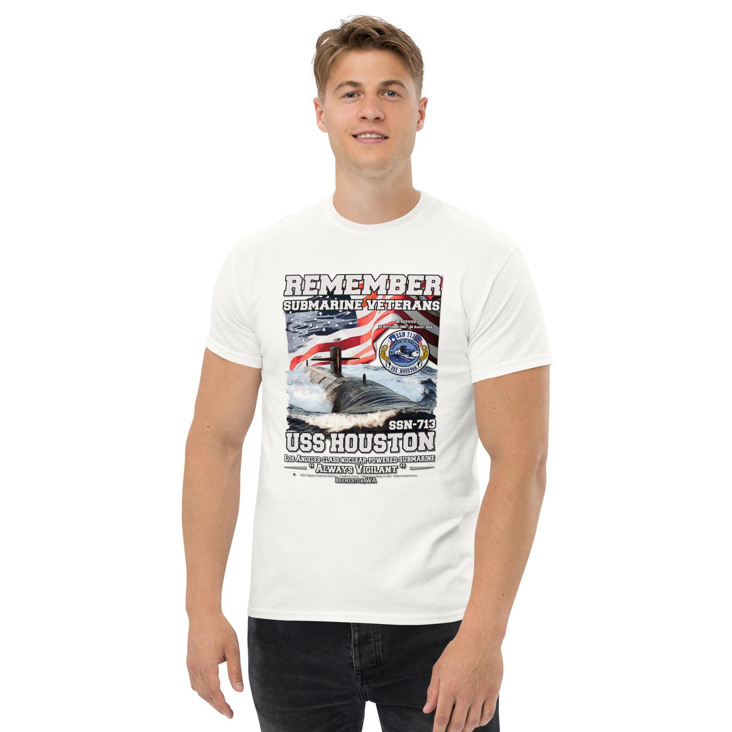 USS HOUSTON SSN-713 Submarine T-Shirt
