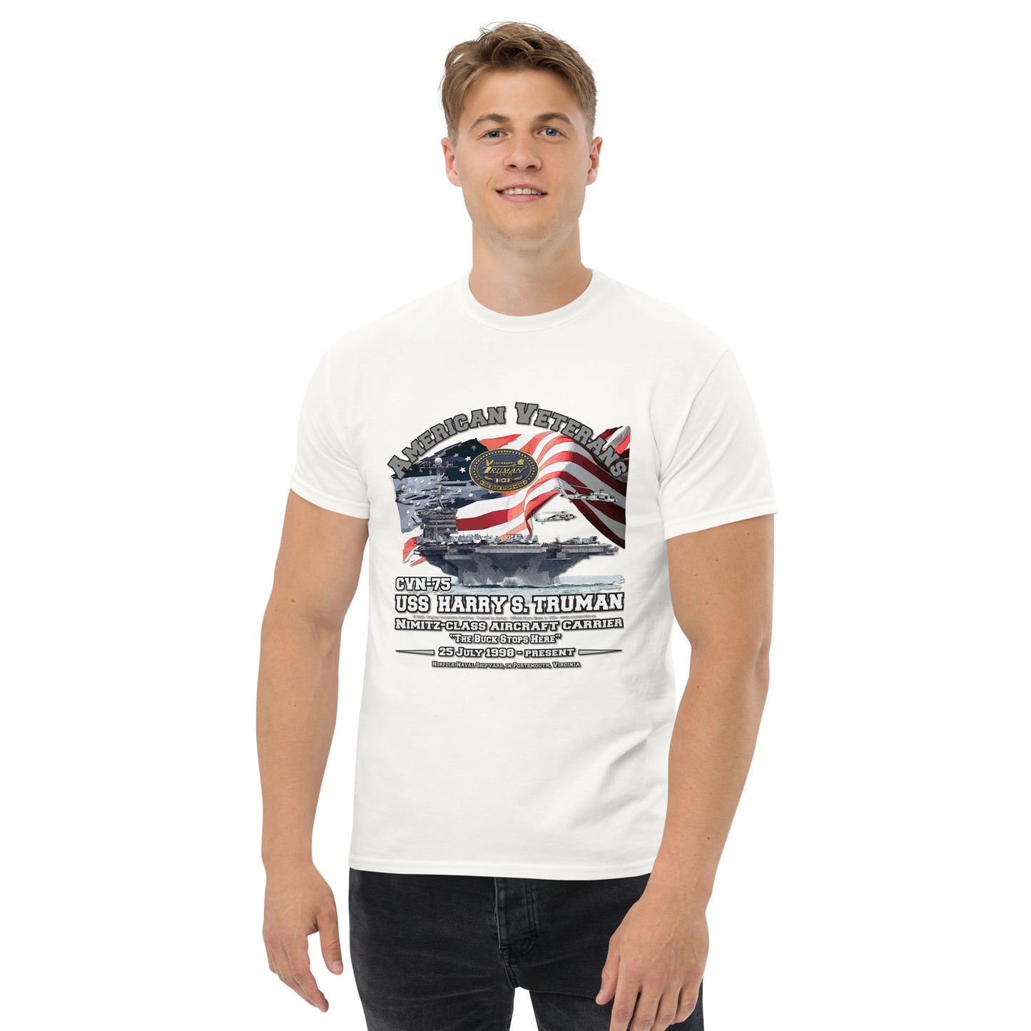 USS HARRY TRUMAN CVN-75 Aircraft Carrier T-shirt