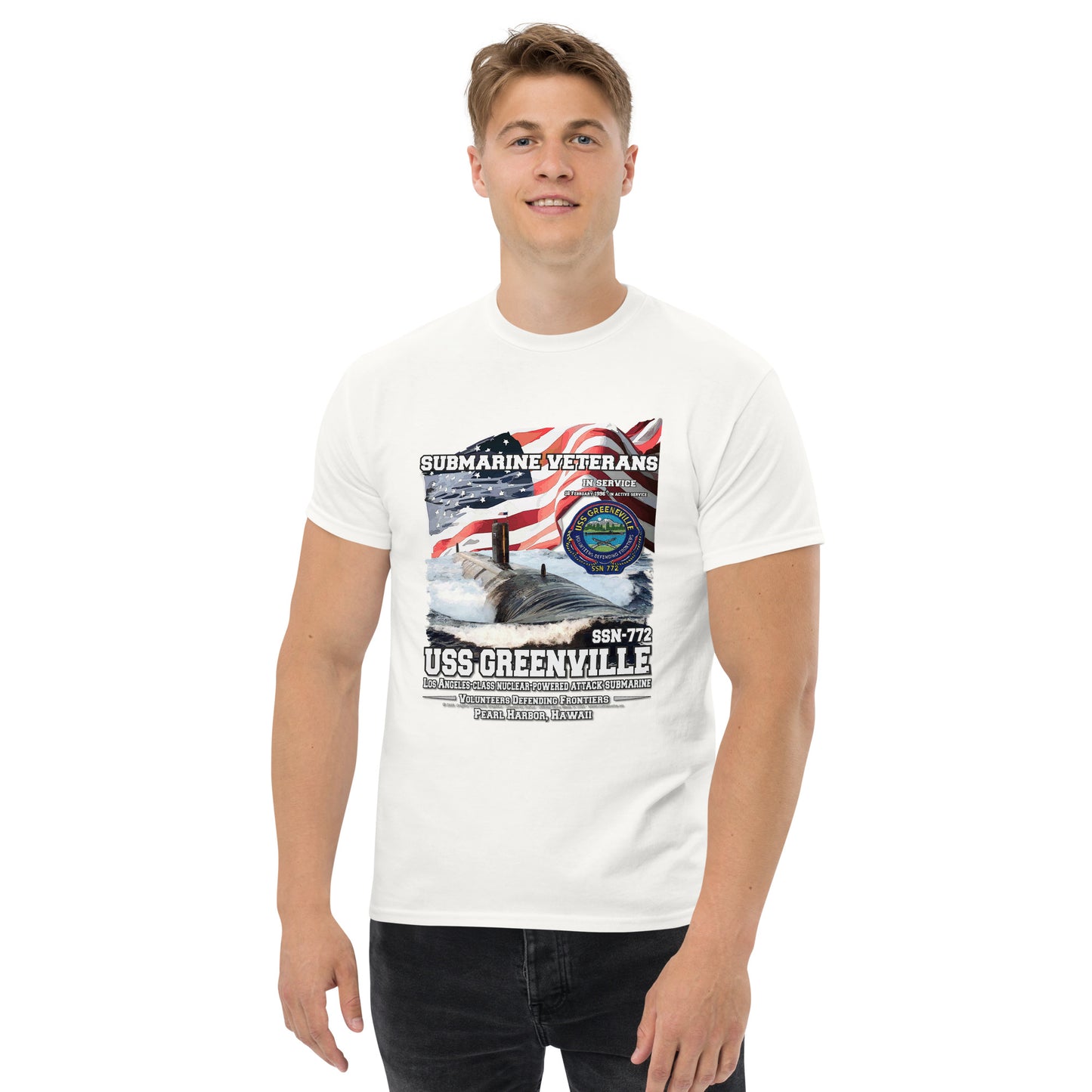 USS GREENVILLE SSG-772 Submarine t-shirt