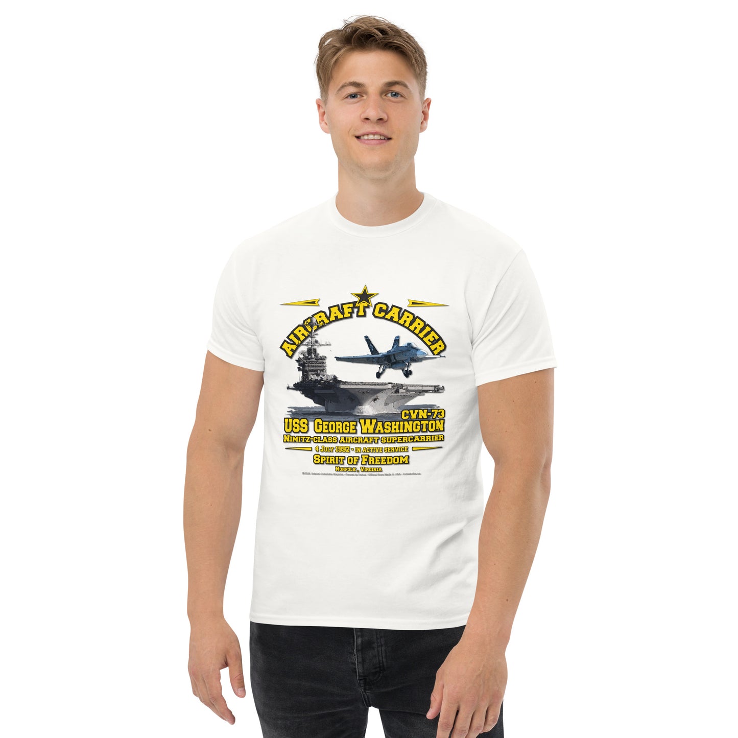 USS GEORGE WASHINGTON CVN-73 Aircraft Carrier Tee,