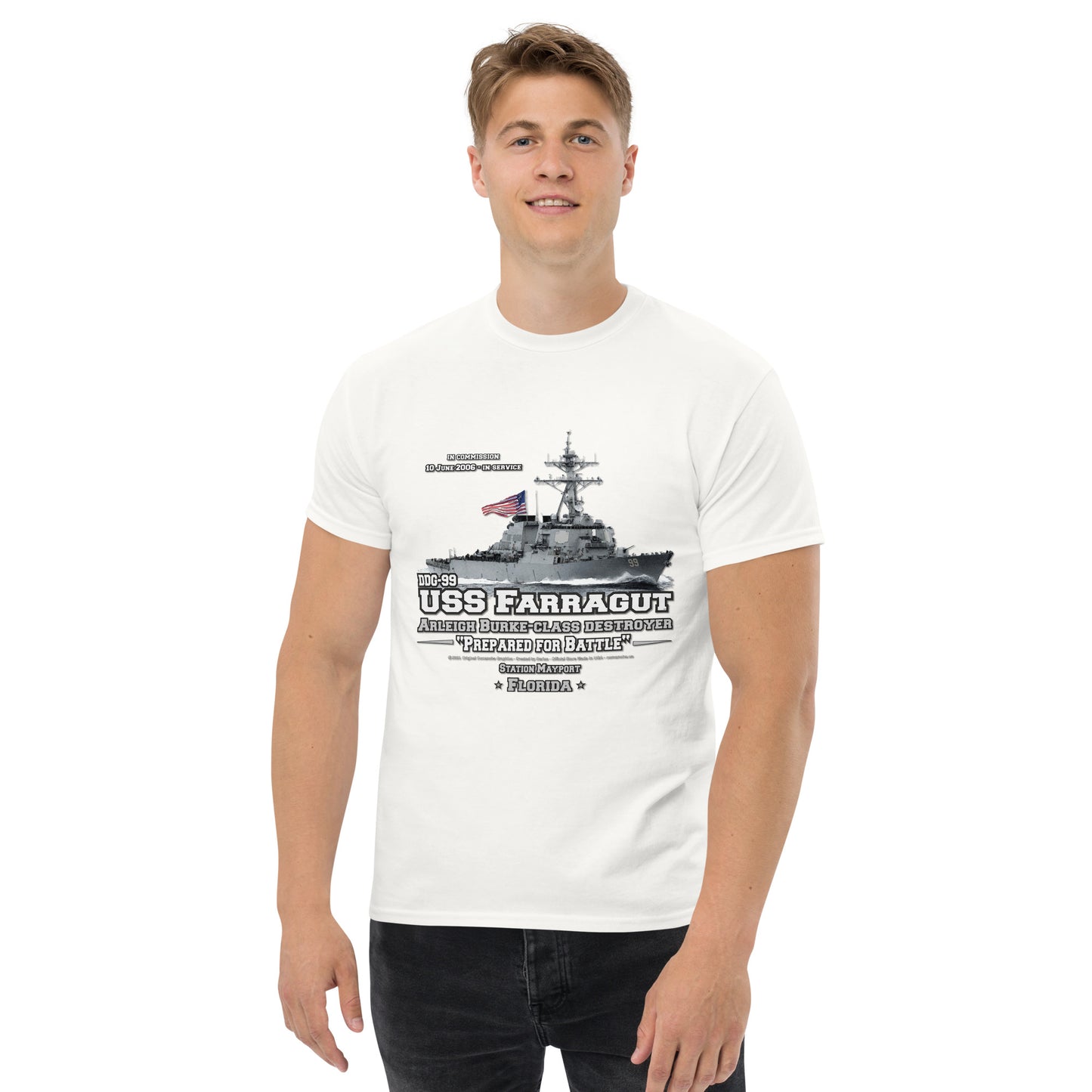 USS FARRAGUT DDG-99 Destroyer T-shirt