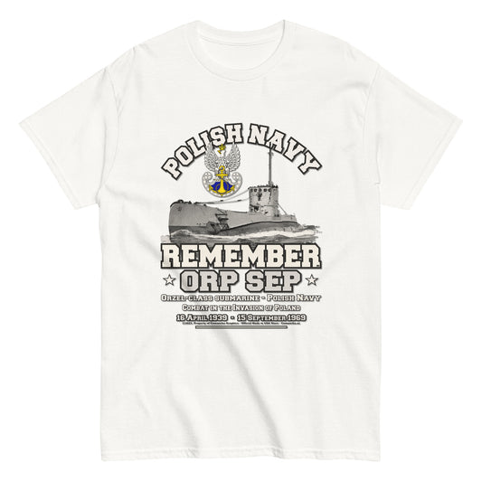 ORP SEP t-shirt, Polska Marynarka Wojenna t-shirt, ORP SEP Polish navy t-shirt, comancha graphics tee,