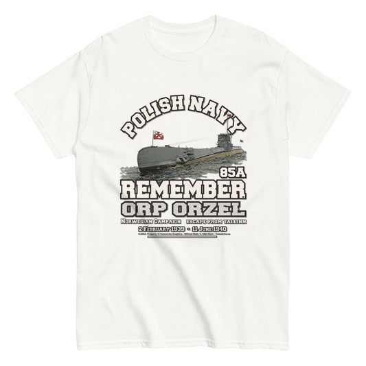 ORP ORZEL tee, Polska Marynarka Wojenna t-shirt, ORP ORZEL Polish Navy t-shirt, Comancha Graphics Tee,