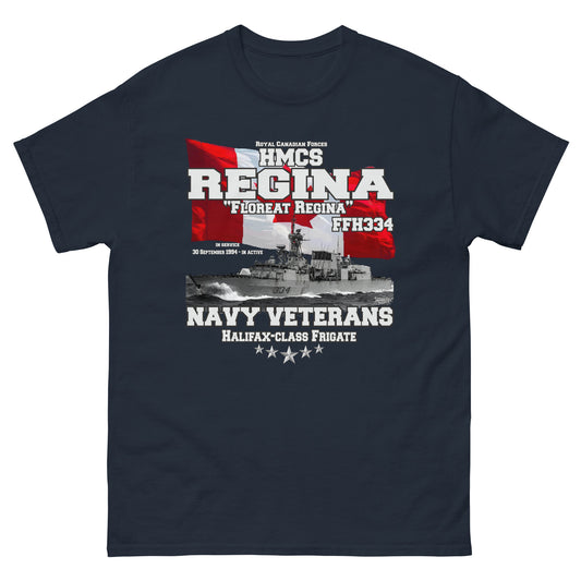 HMCS Regina FFH334 frigate T-shirt, Comancha Store,