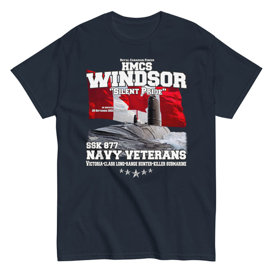 HMCS Windsor SSK-877 Submarine Veterans T-shirt
