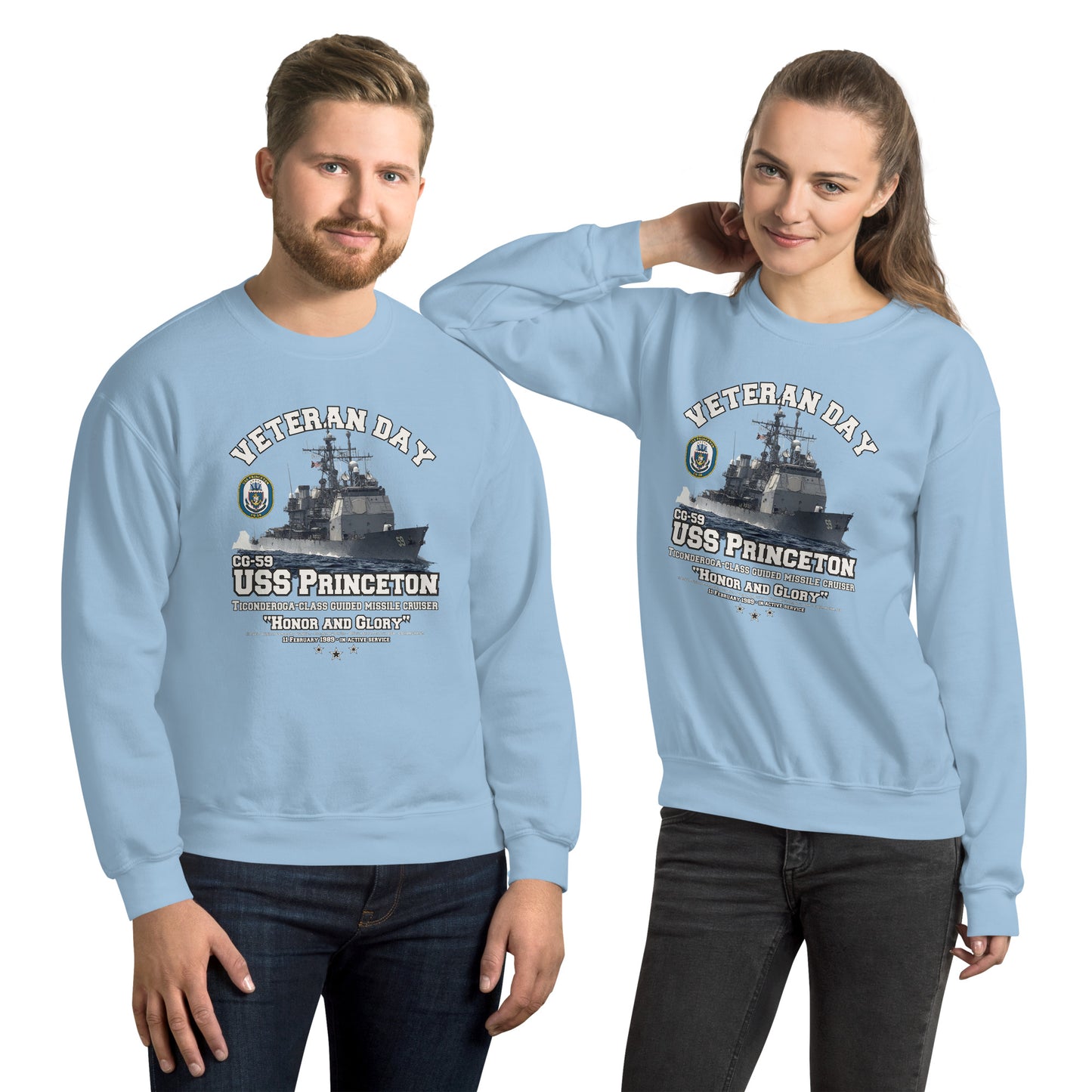 USS PRINCETON CG-59 US Navy Cruiser Sweatshirt