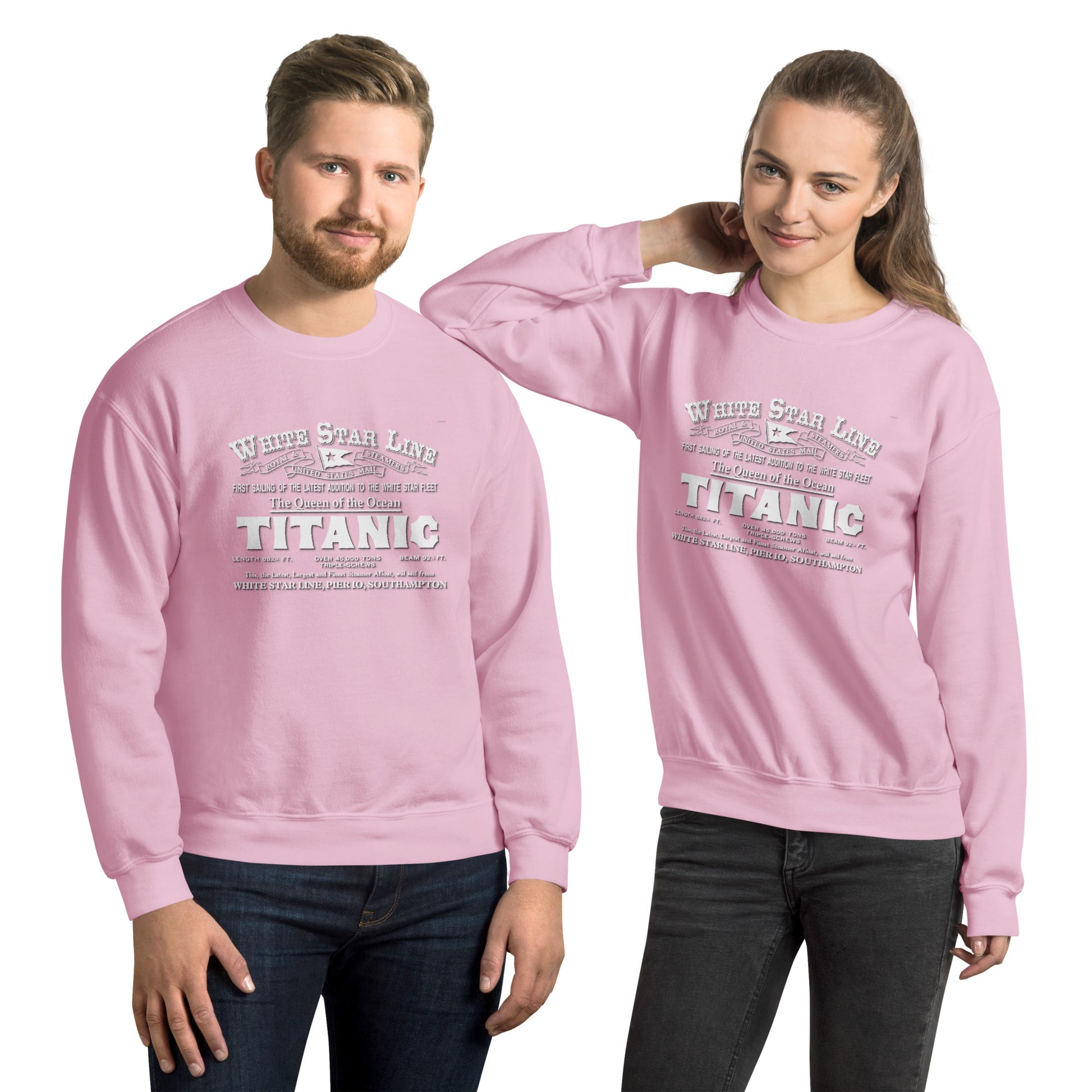 WHITE STAR -Titanic Unisex Sweatshirt, Comancha Swatshirt,