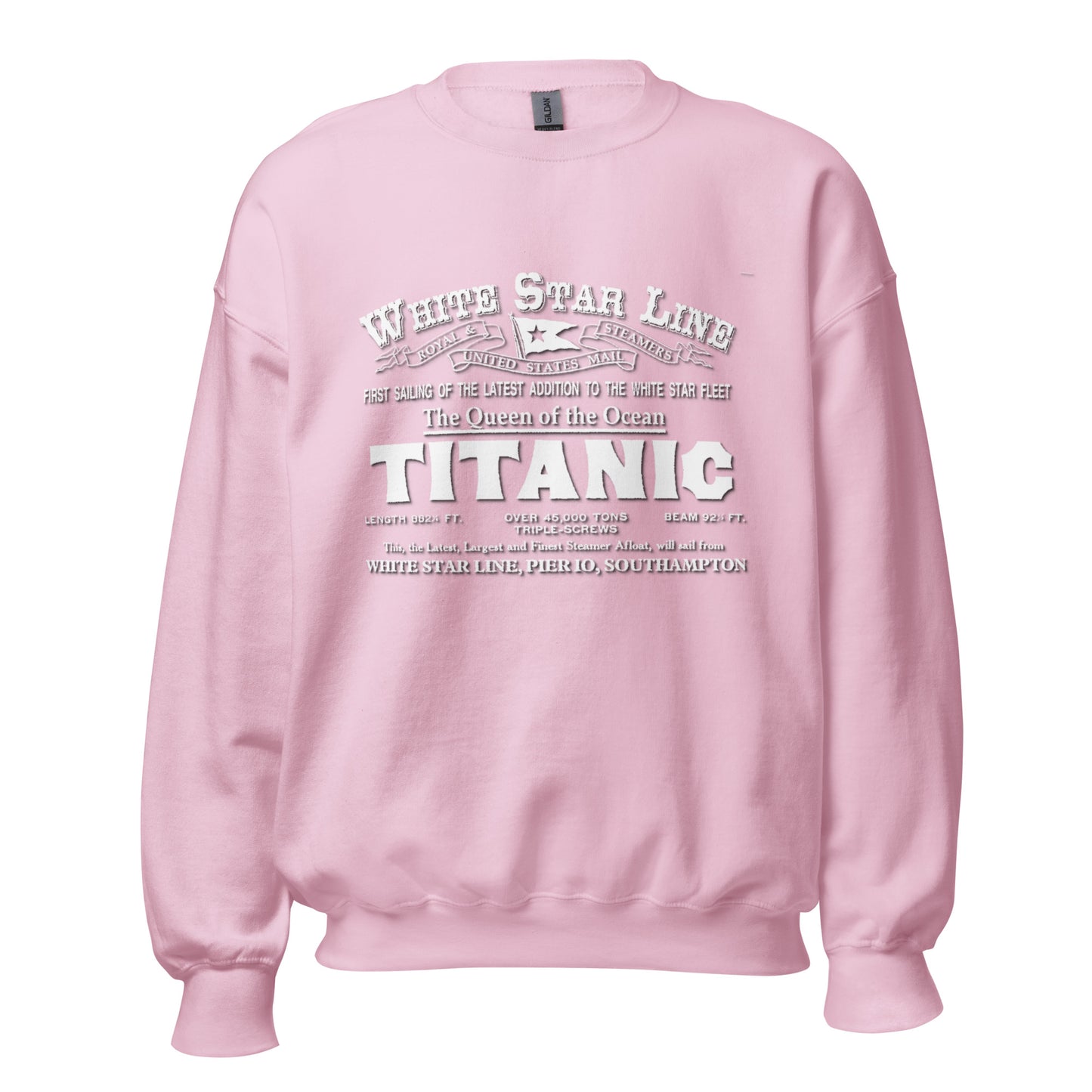 WHITE STAR -Titanic Unisex Sweatshirt, Comancha Swatshirt,