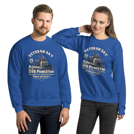 USS PRINCETON CG-59 US Navy Cruiser , USS Princeton cruiser,comancha graphics shop,Sweatshirt,