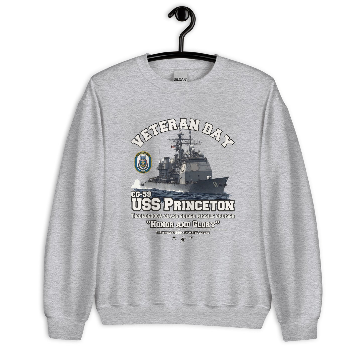 USS PRINCETON CG-59 US Navy Cruiser Sweatshirt