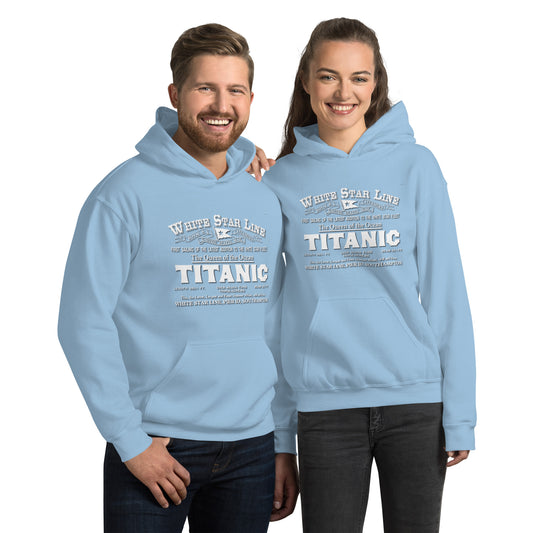 TITANIC - WHITE STAR LINE Unisex Hoodie,