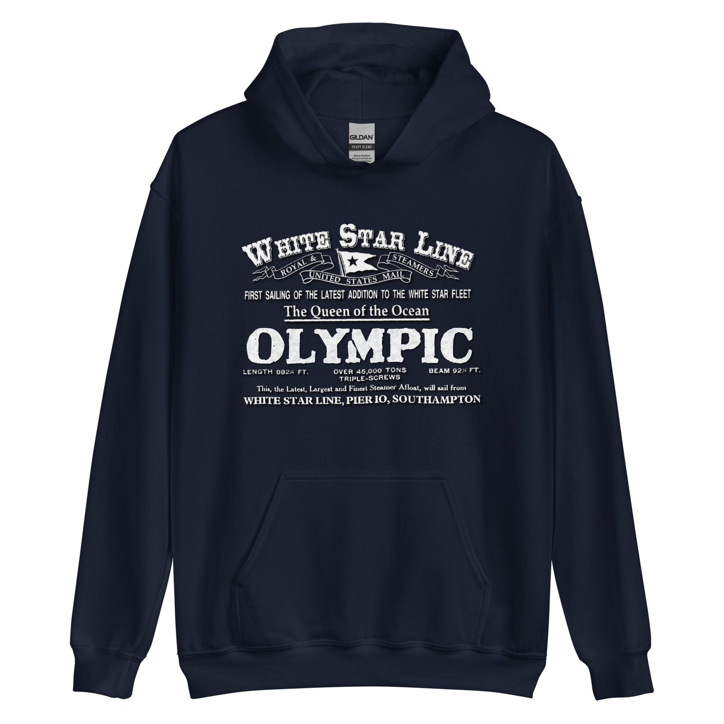 WHITE STAR LINE - Olympic transatlantic Hoodie