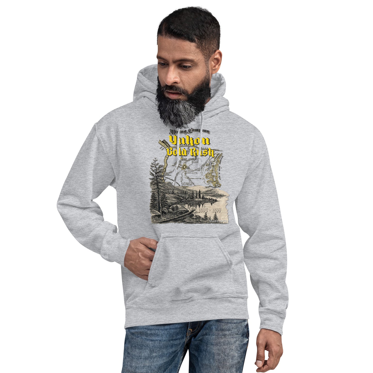 YUKON Gold Rush Hoodie, Yukon Hoodie, Comancha T-shirt Store, gold rush t-shirt,gold rush hoodie, Yukon Sweatshirt,