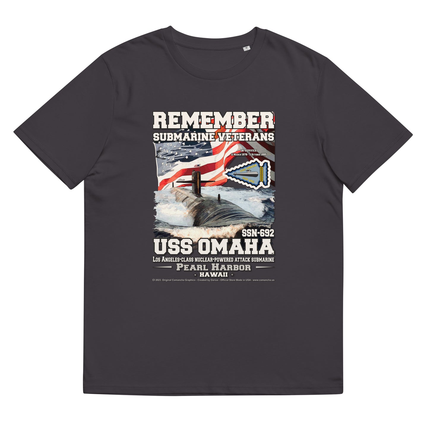 USS OMAHA SSN-692 Submarine t-shirt
