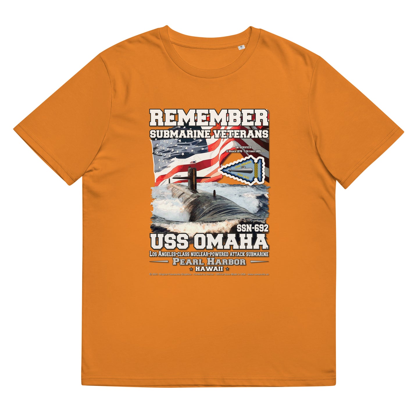 USS OMAHA SSN-692 Submarine t-shirt