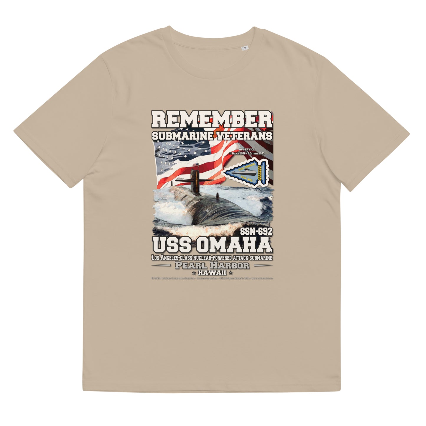 USS OMAHA SSN-692 Submarine t-shirt