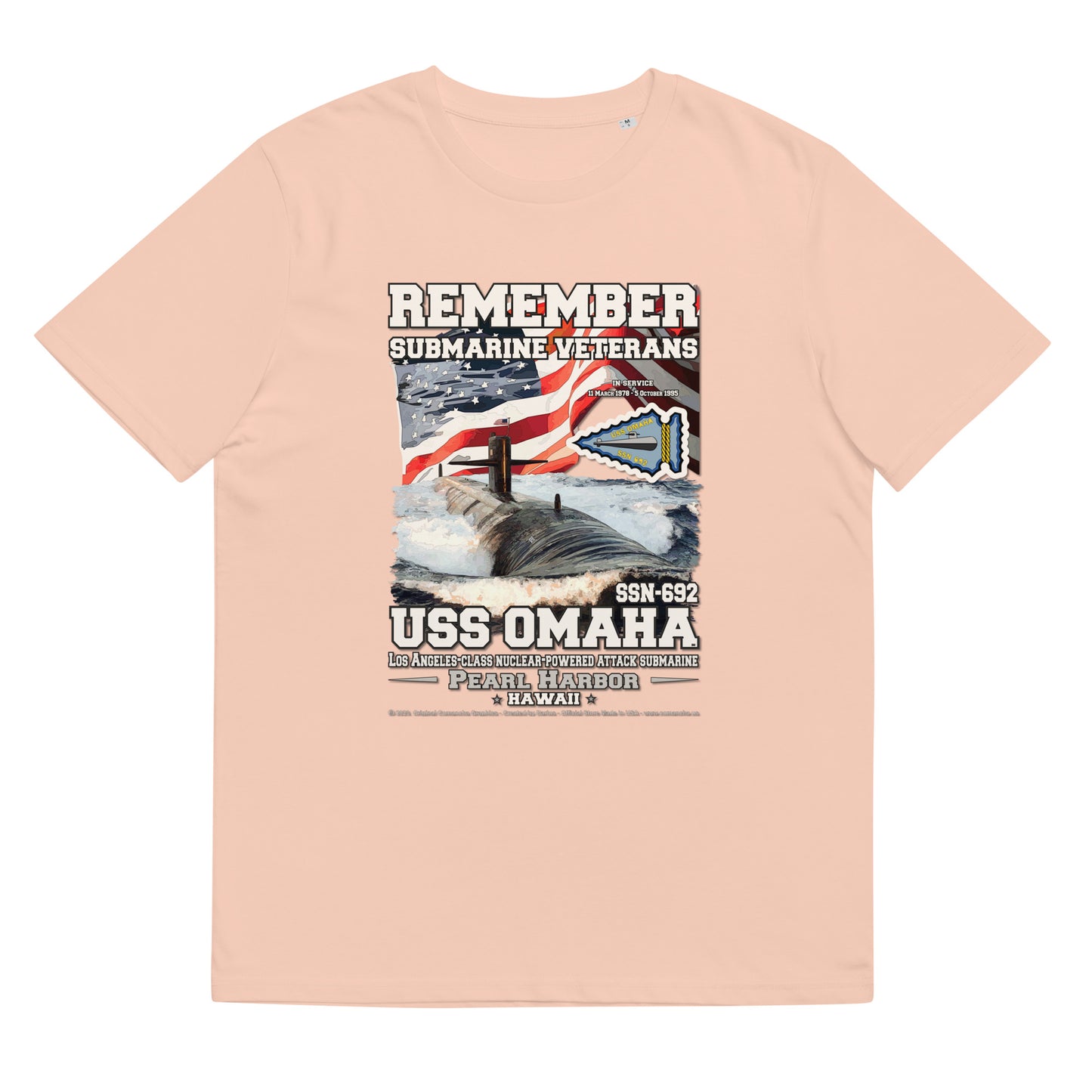 USS OMAHA SSN-692 Submarine t-shirt