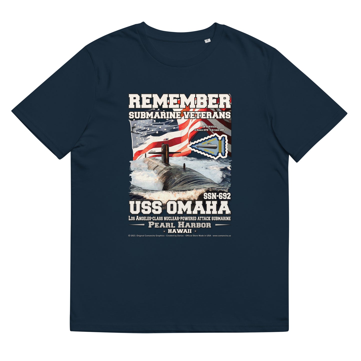 USS OMAHA SSN-692 Submarine t-shirt