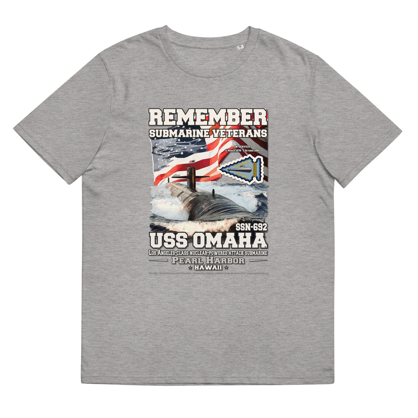 USS OMAHA SSN-692 Submarine t-shirt