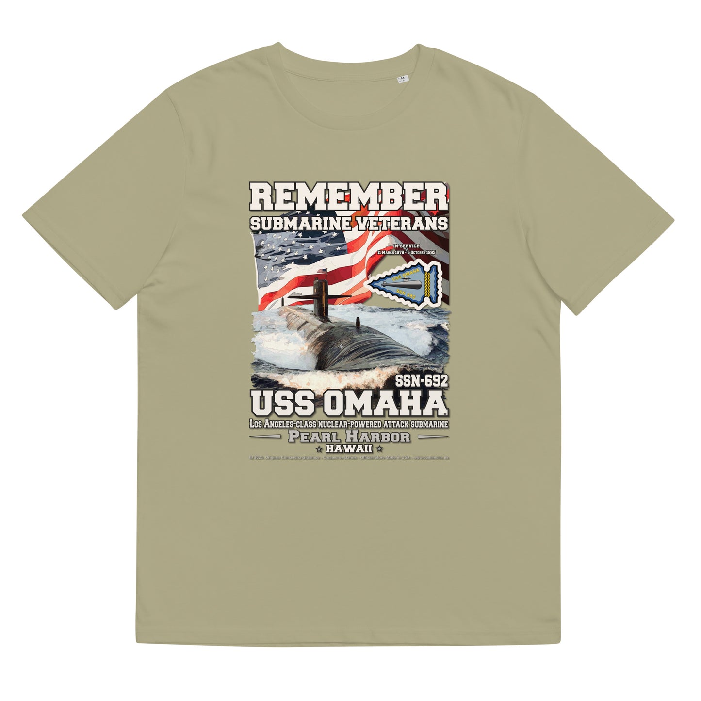 USS OMAHA SSN-692 Submarine t-shirt