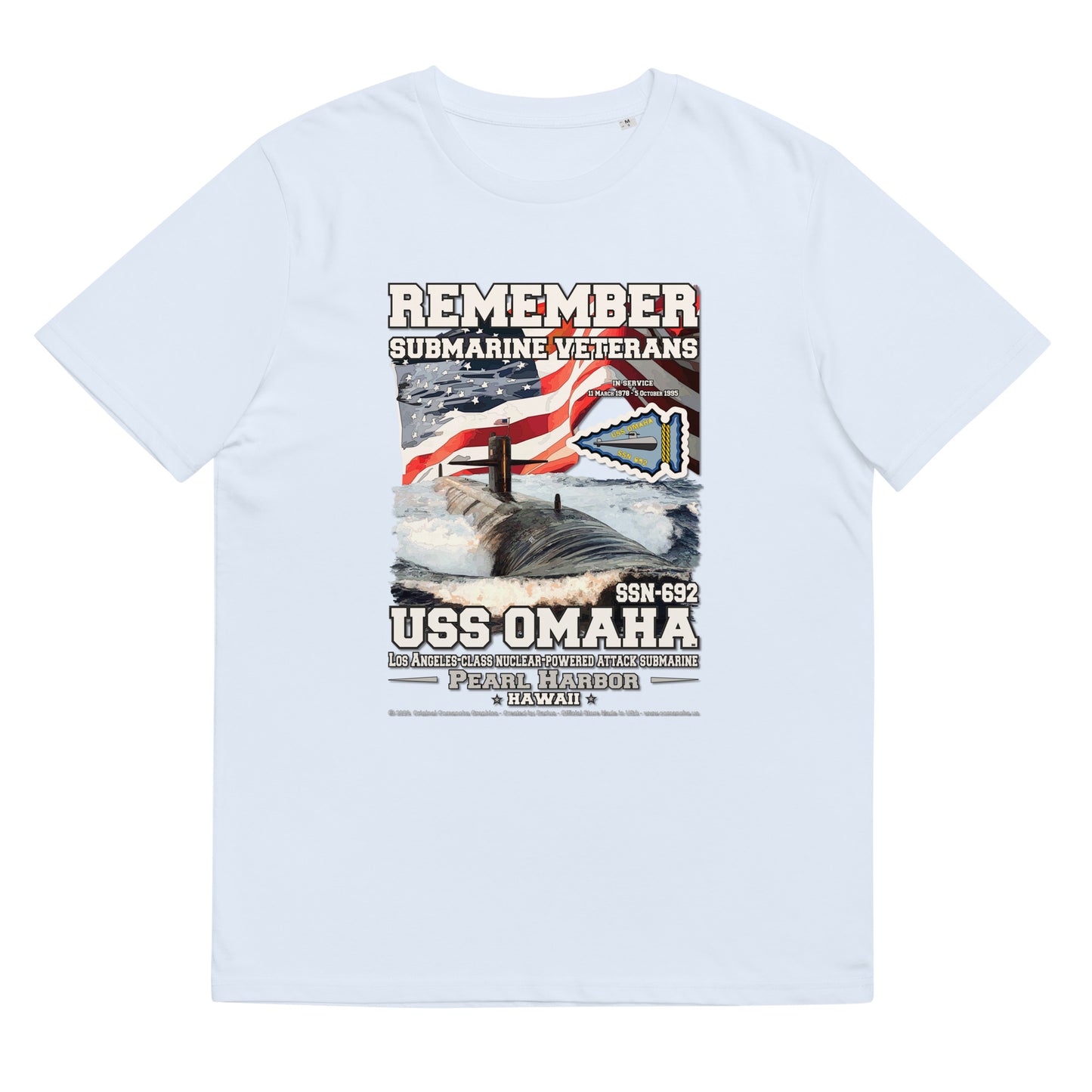 USS OMAHA SSN-692 Submarine t-shirt