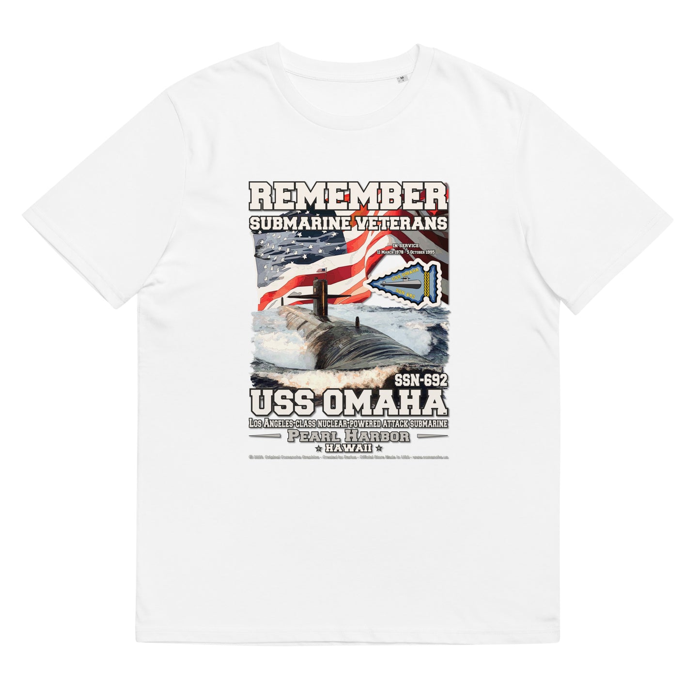 USS OMAHA SSN-692 Submarine t-shirt